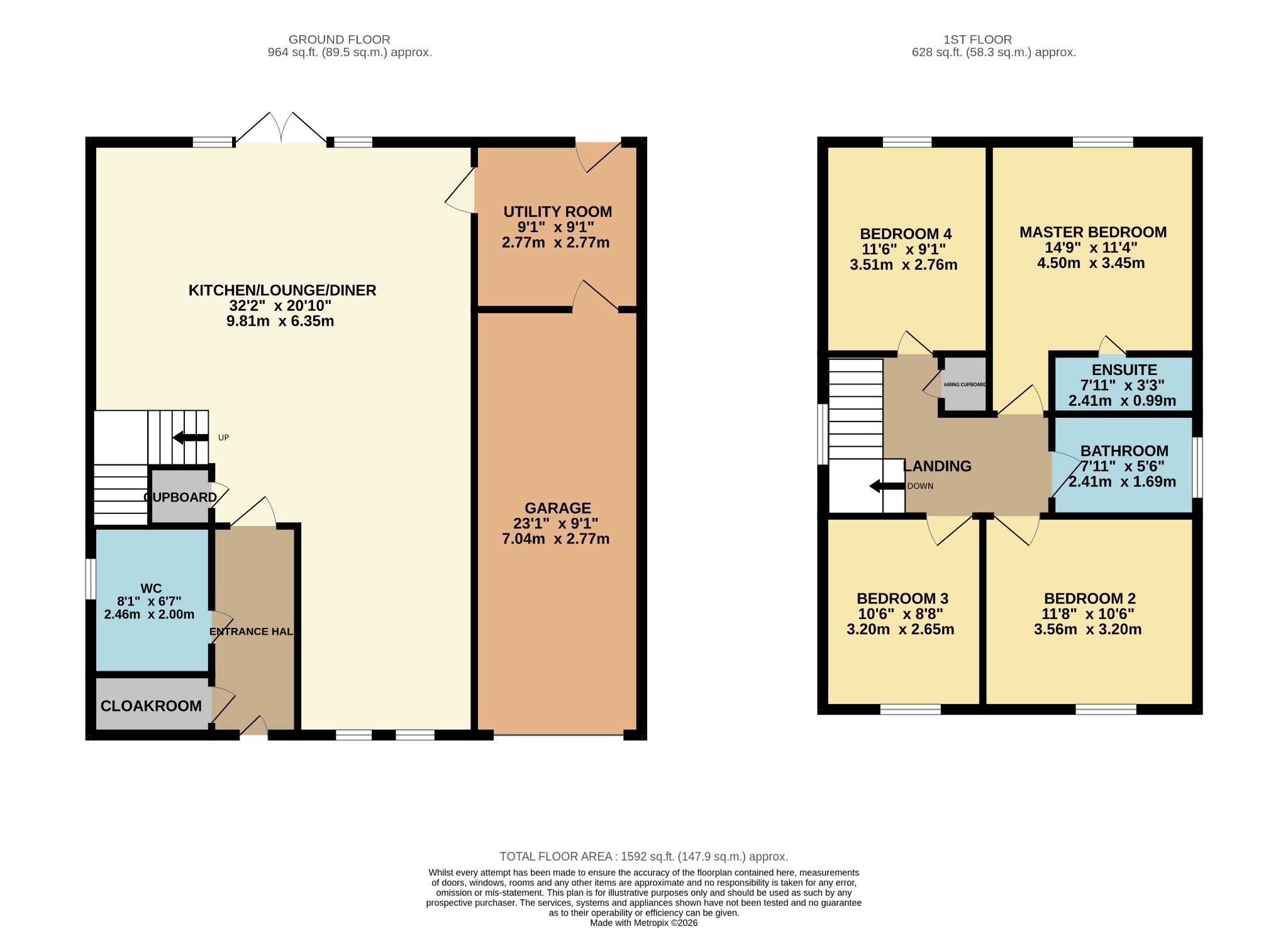 4, Lilford Gardens, Plymouth floorplan