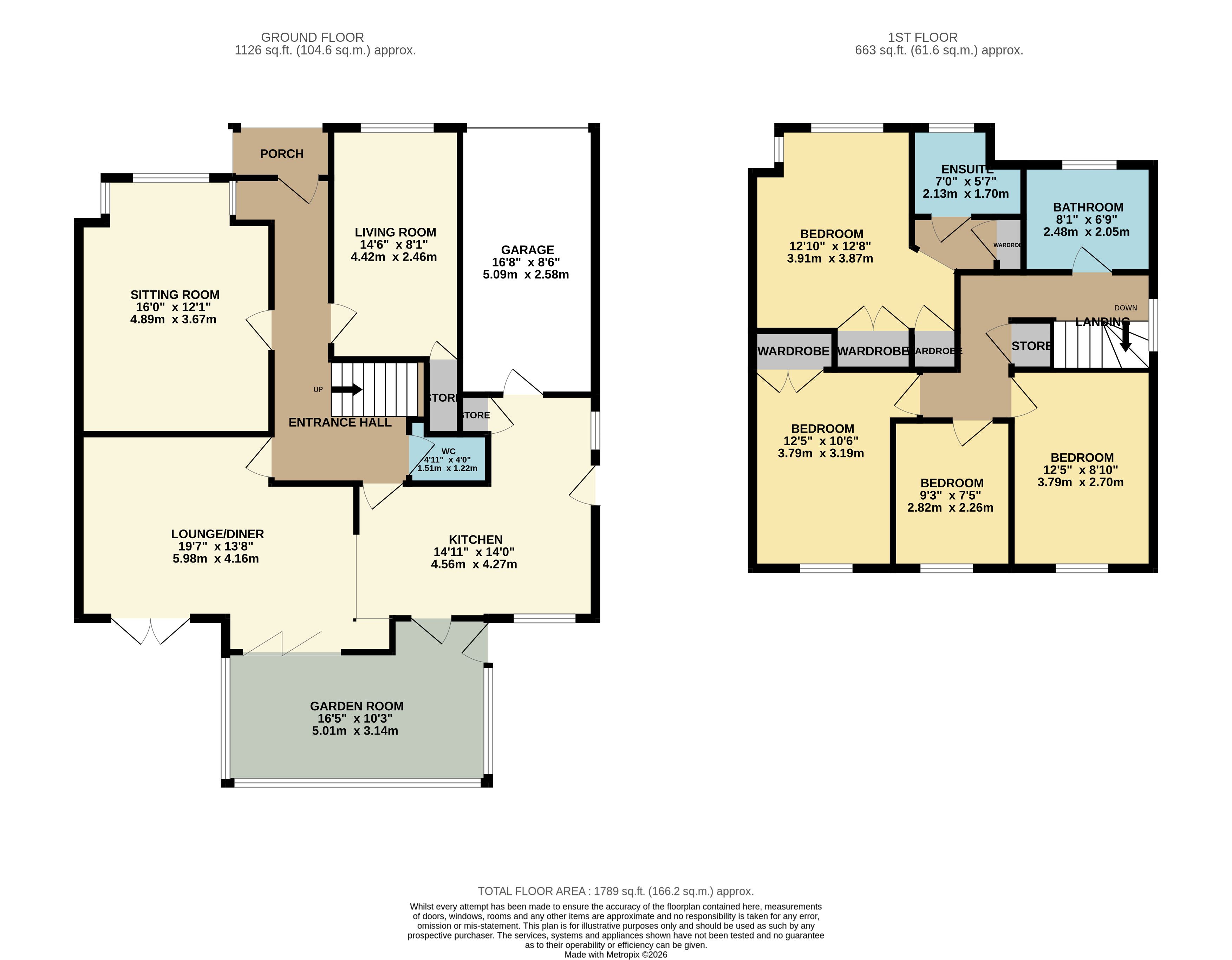 6, School Close, Darley Dale floorplan