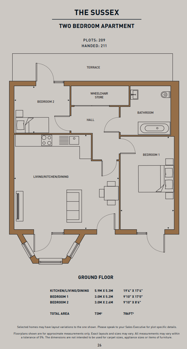70 (The Sussex), Edward Grange Street , Cambridge floorplan