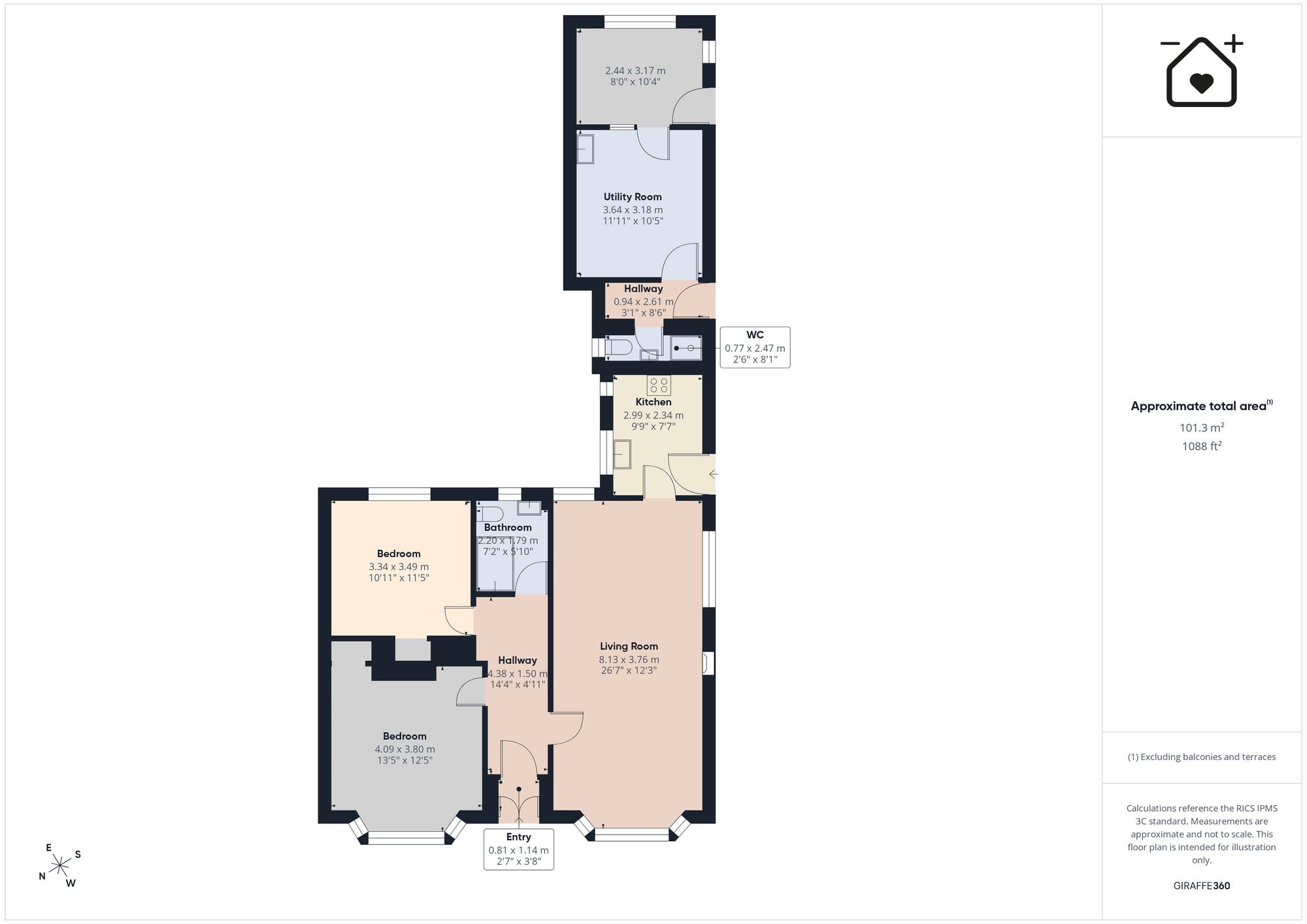 Bishopdene Rushylake, Saundersfoot floorplan