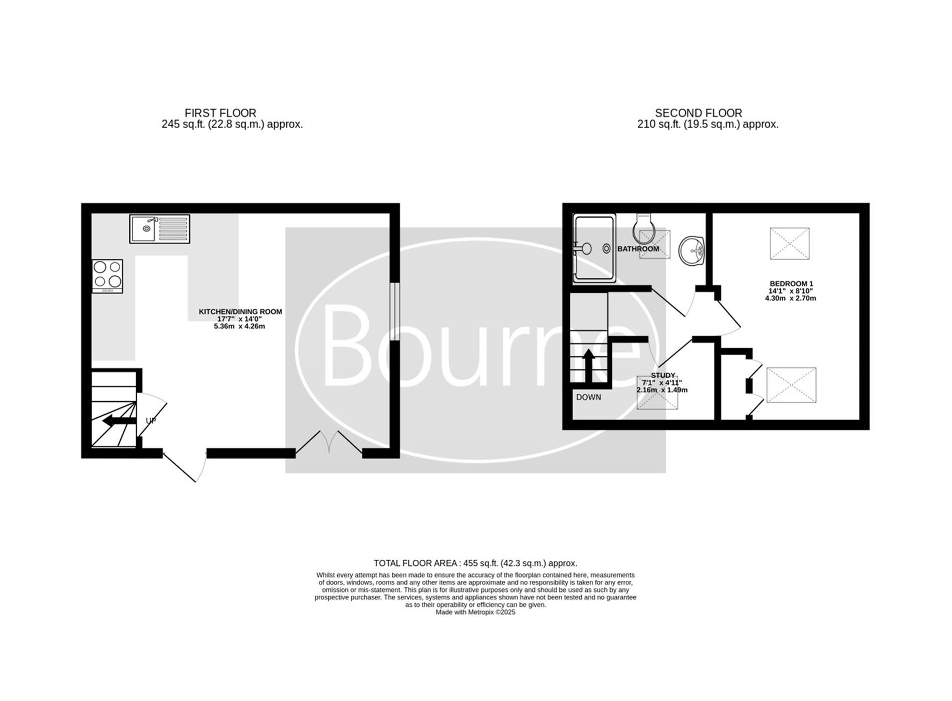 Flat 3, 71, Station Road, Liss floorplan