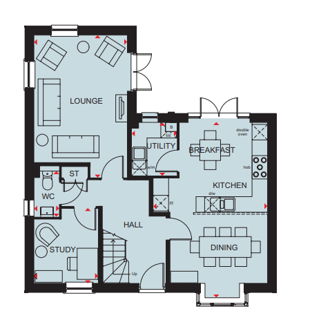 H842424, New Lane, Huntington, York floorplan