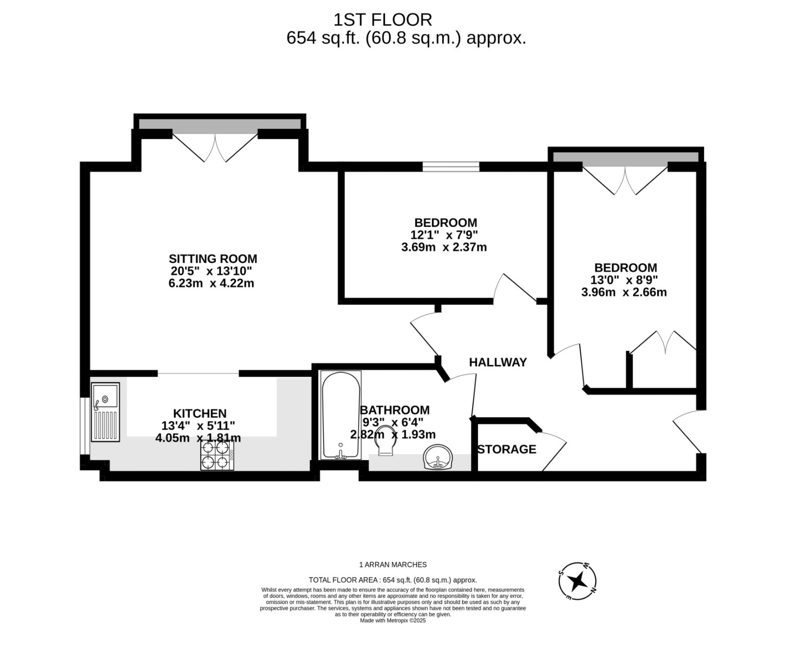 1/8 Arran Marches, East Lothian floorplan