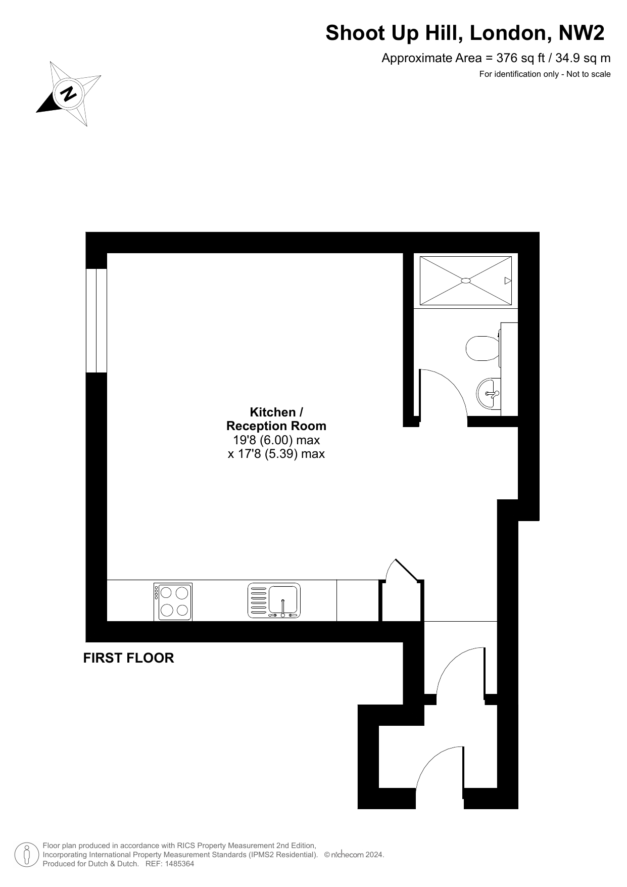 Flat 6, 96-98, Shoot Up Hill, London floorplan