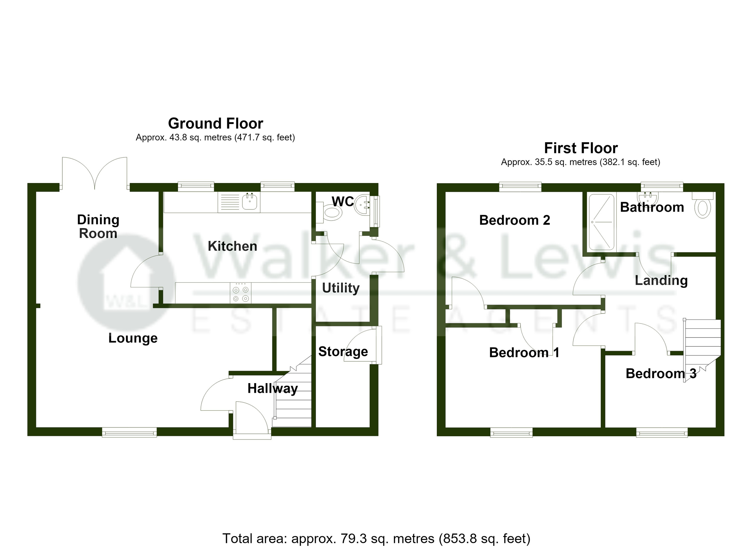 56 Aneurin Crescent, Merthyr Tydfil floorplan