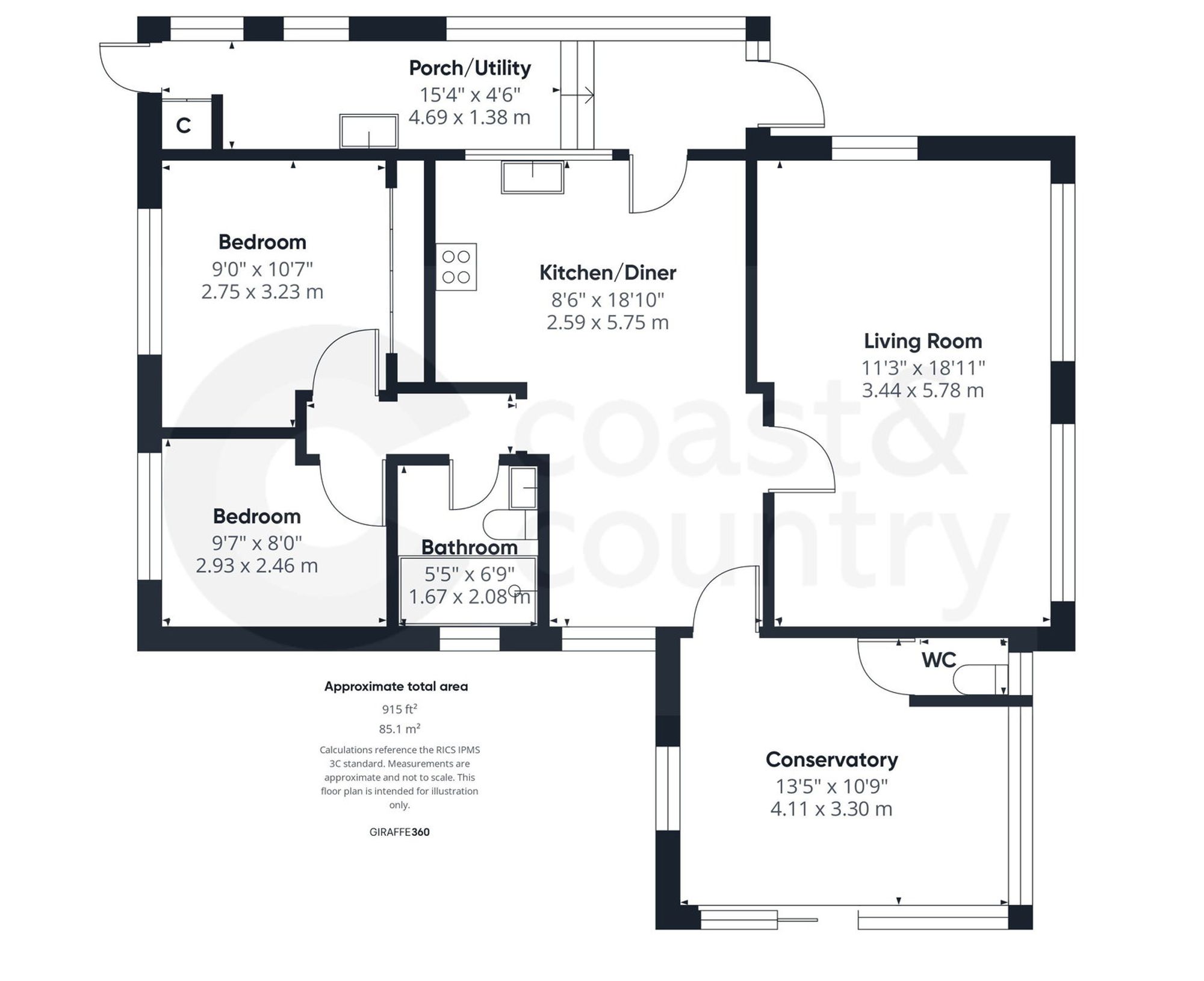 25 Orchard View Wear Farm, Teignmouth floorplan