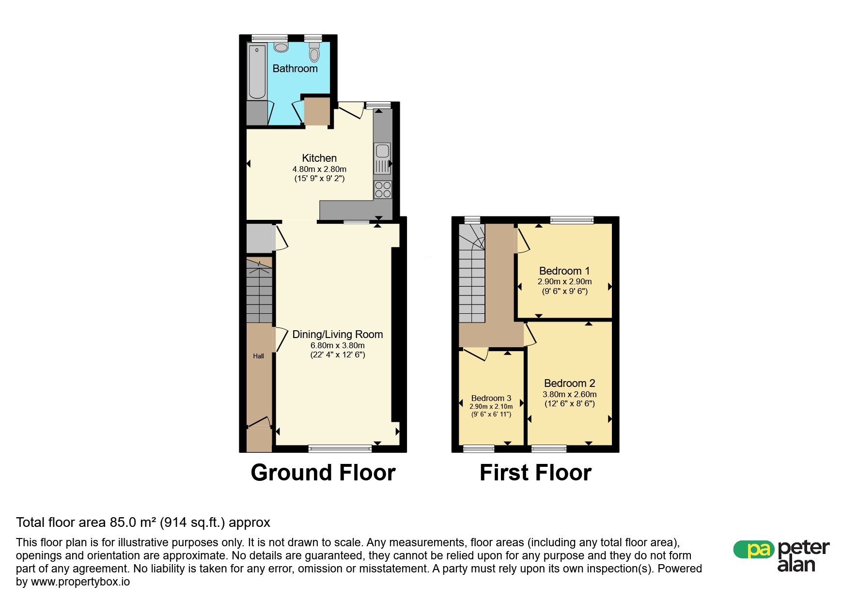 28, Aberllechau Road, Porth floorplan
