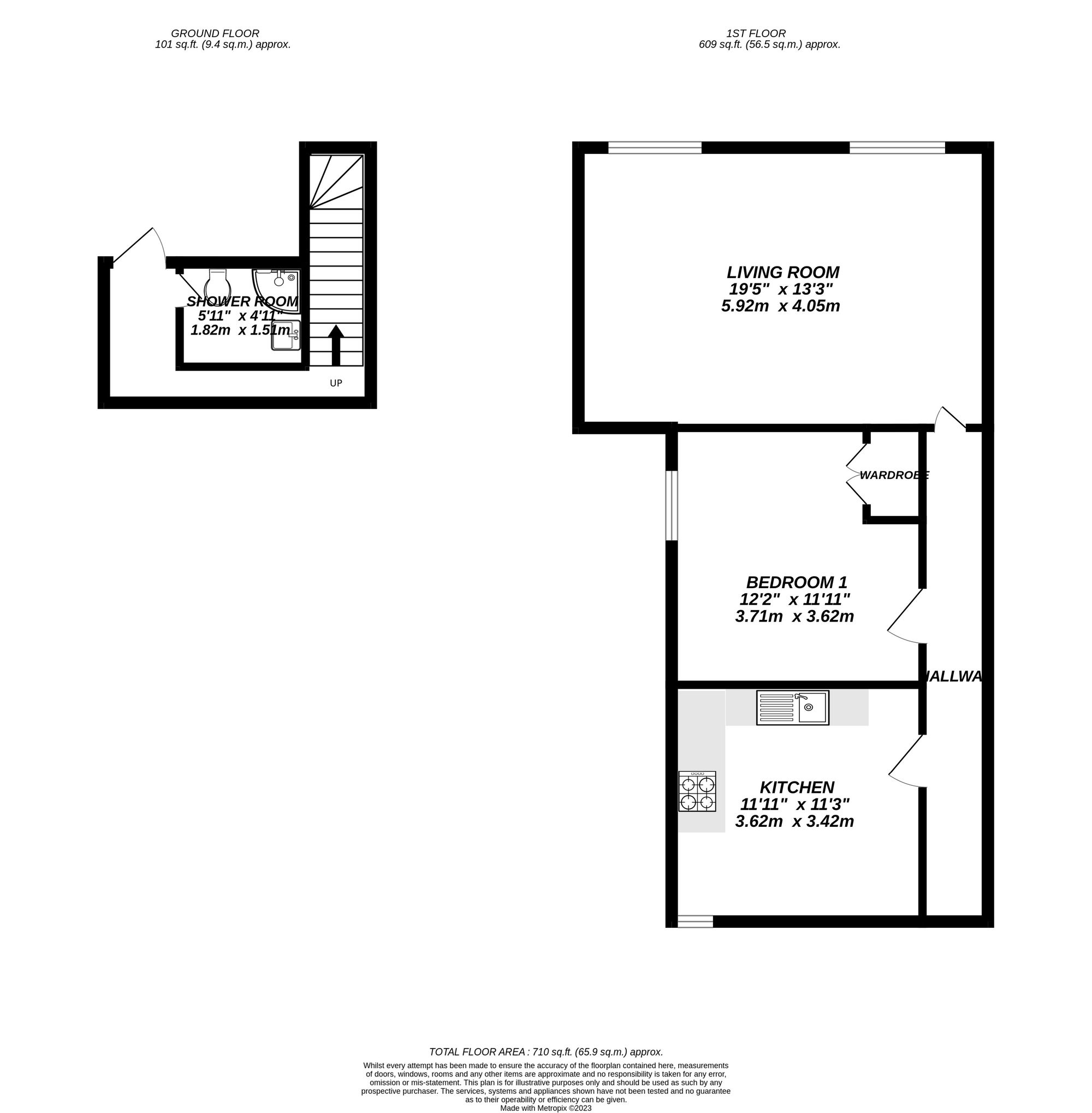 278a High Street, Uxbridge floorplan