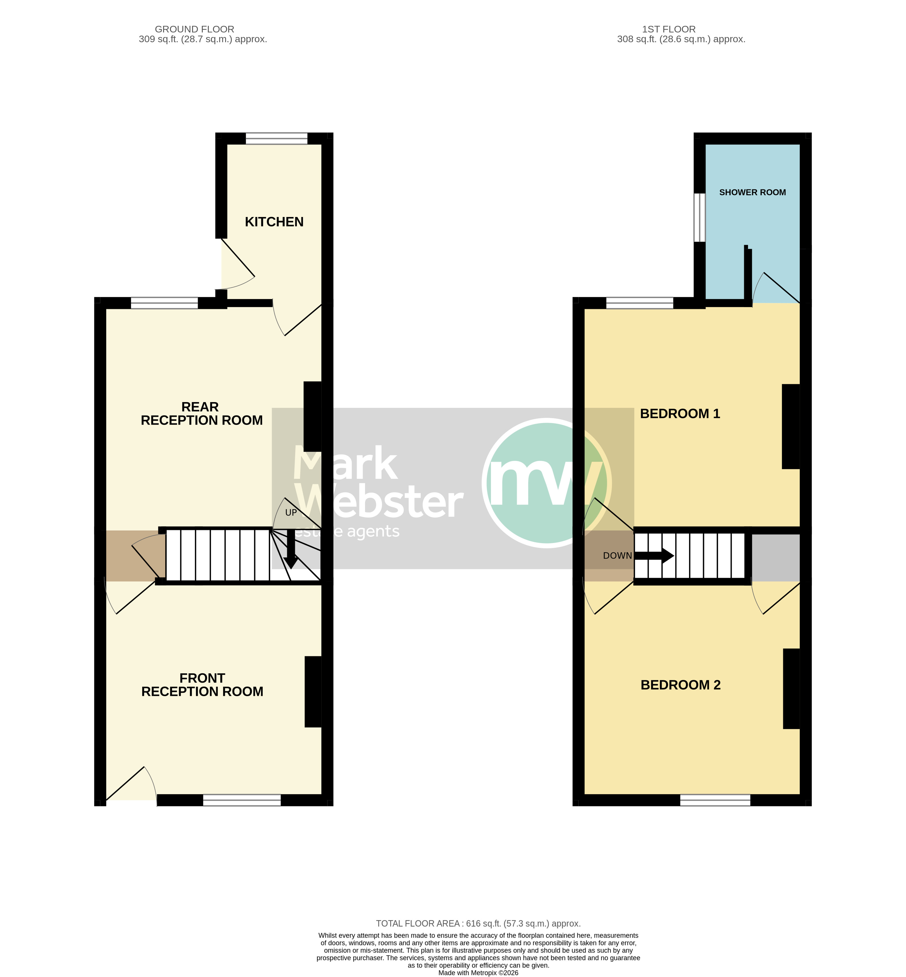 54, Grove Road, Atherstone floorplan