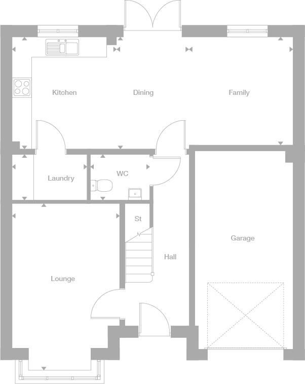 152, Delves Lane, Consett floorplan