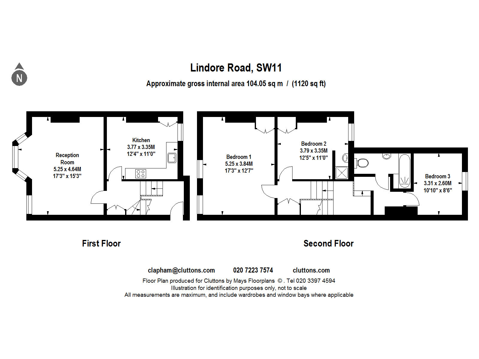 3 Bedrooms Flat to rent in Lindore Road, London SW11