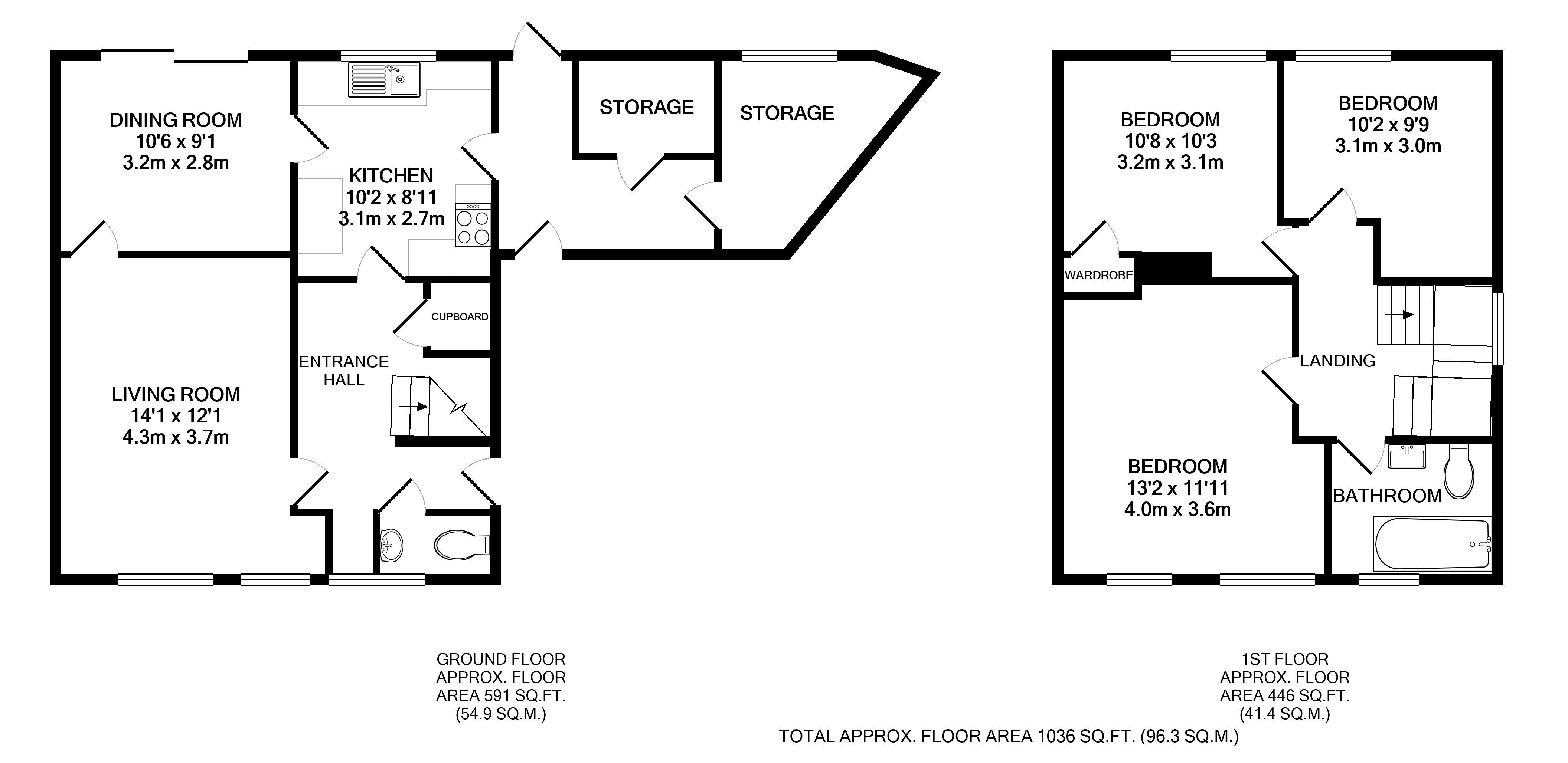 Raymonds Close, Welwyn Garden City, Hertfordshire AL7, 3 bedroom end