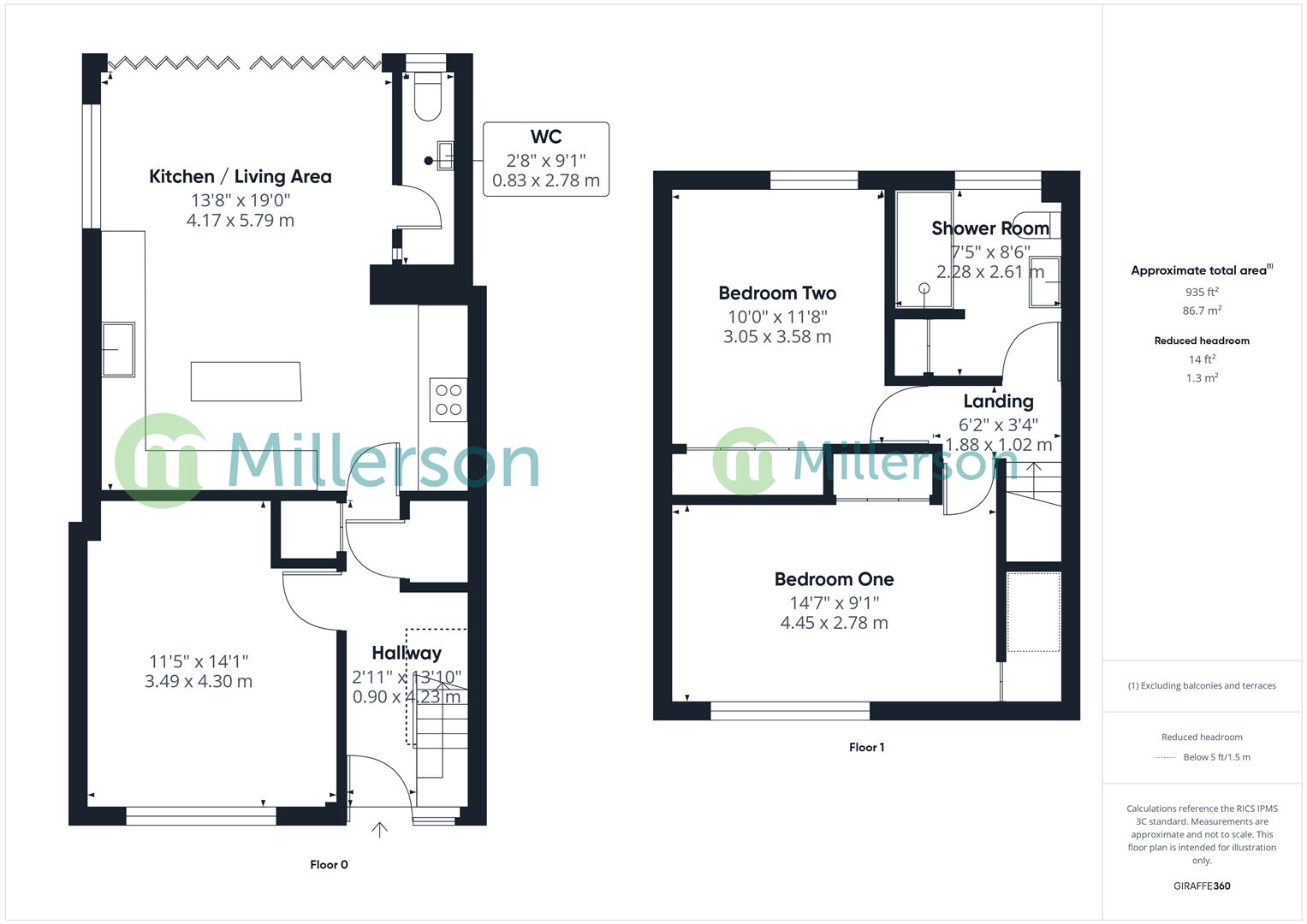 58, Treveglos, Hayle floorplan