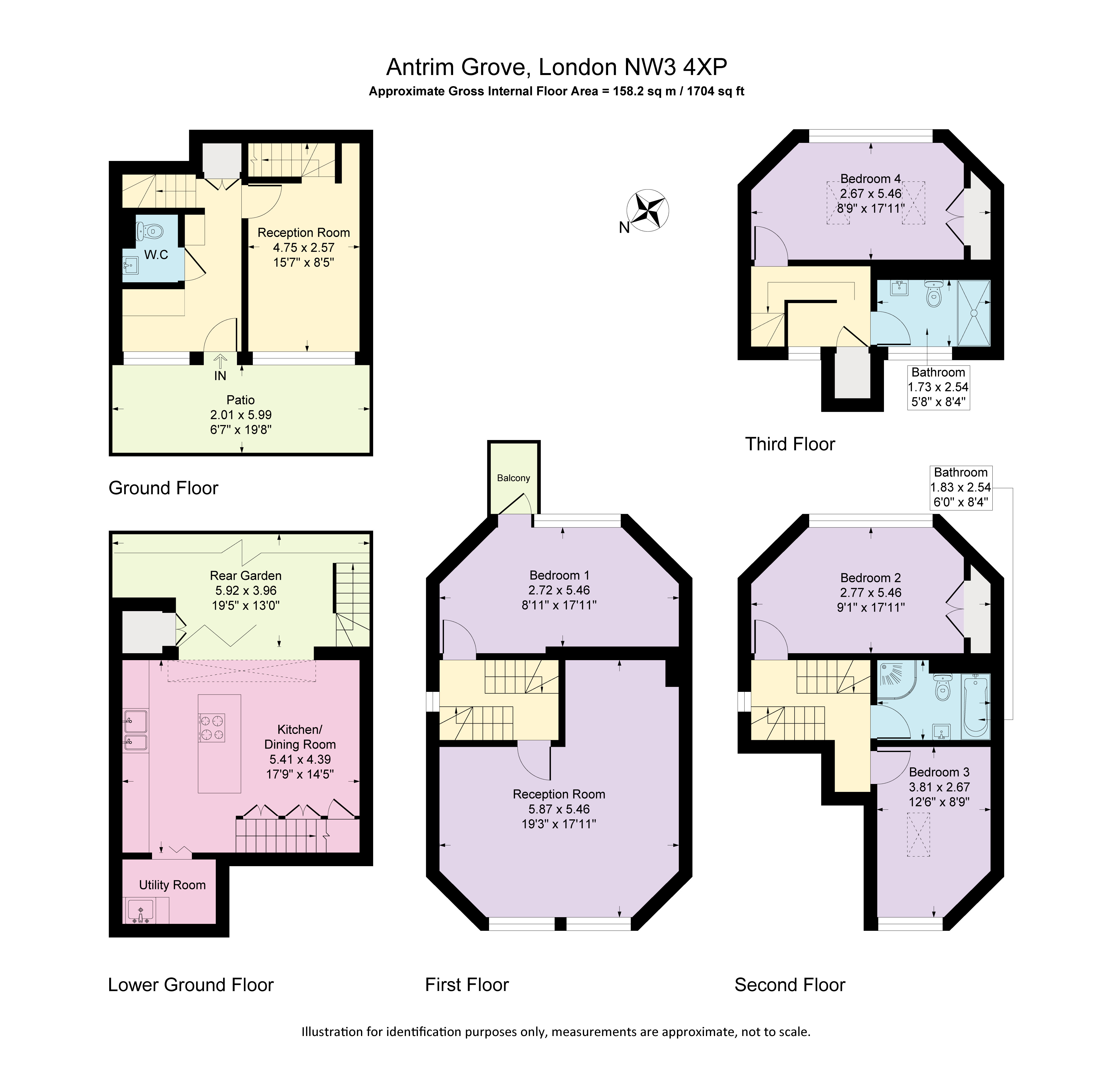 1, Antrim Grove, London floorplan