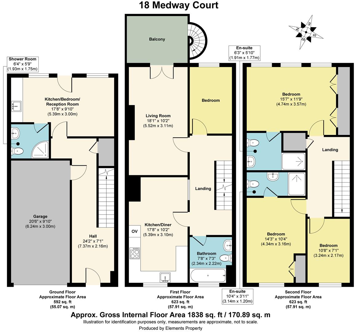18, Medway Court, Aylesford floorplan