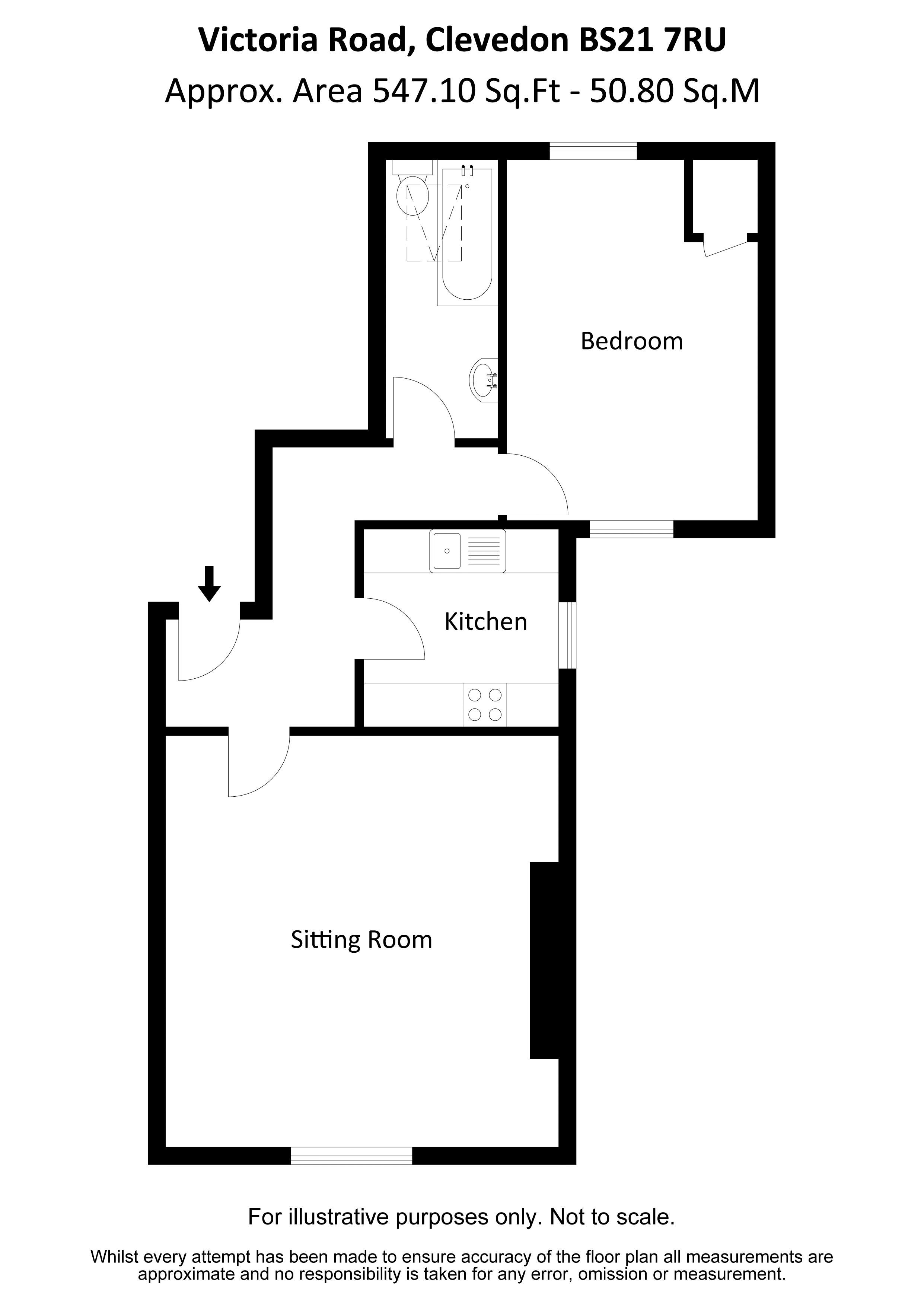 Flat 6, 29, Victoria Road, Clevedon floorplan