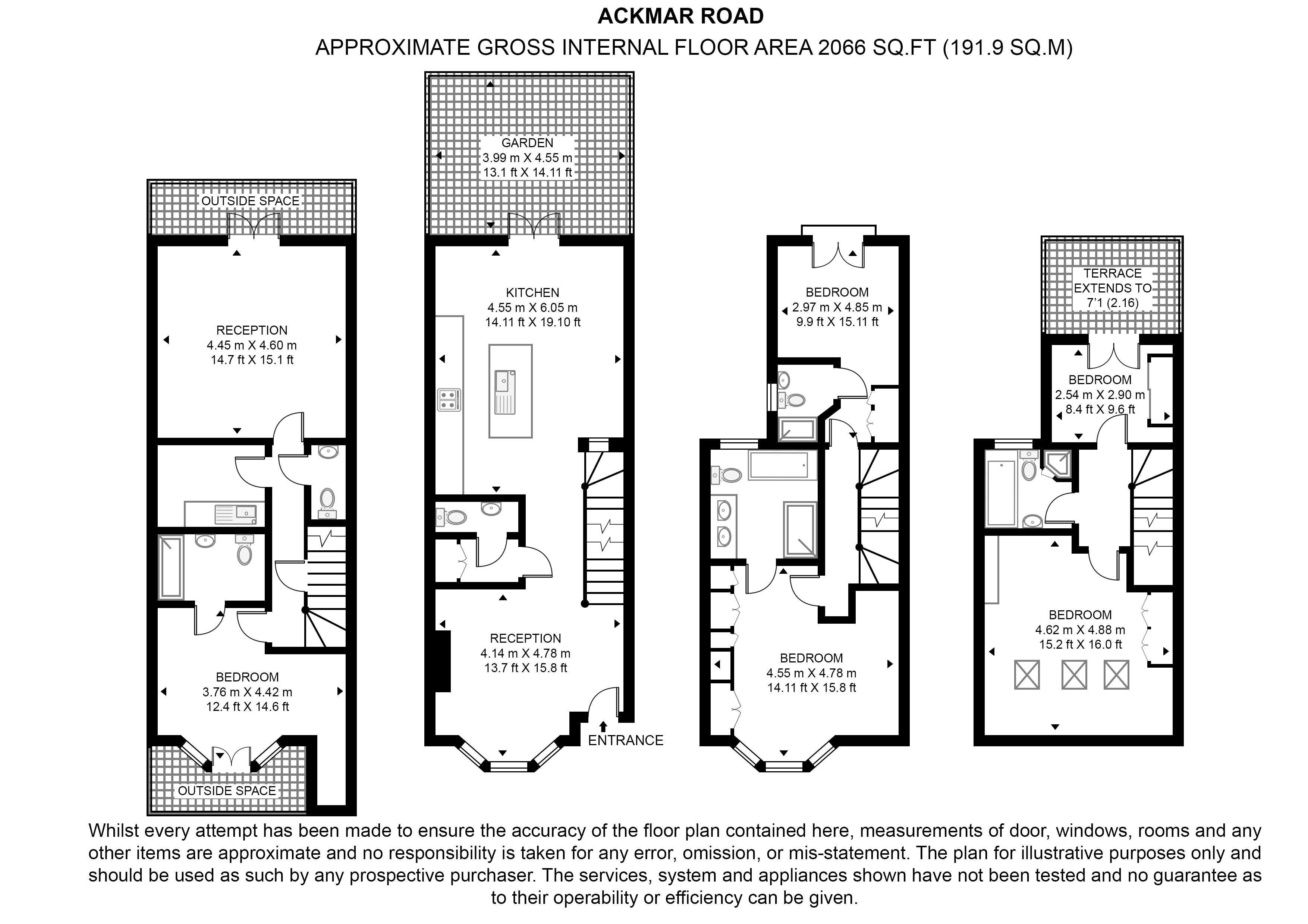 16,, Ackmar Road, London floorplan