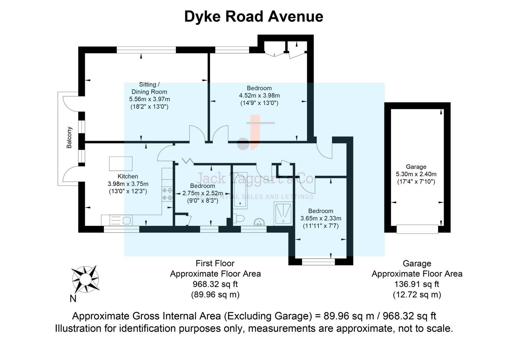 27 Woodland Court, Dyke Road Avenue, Hove floorplan