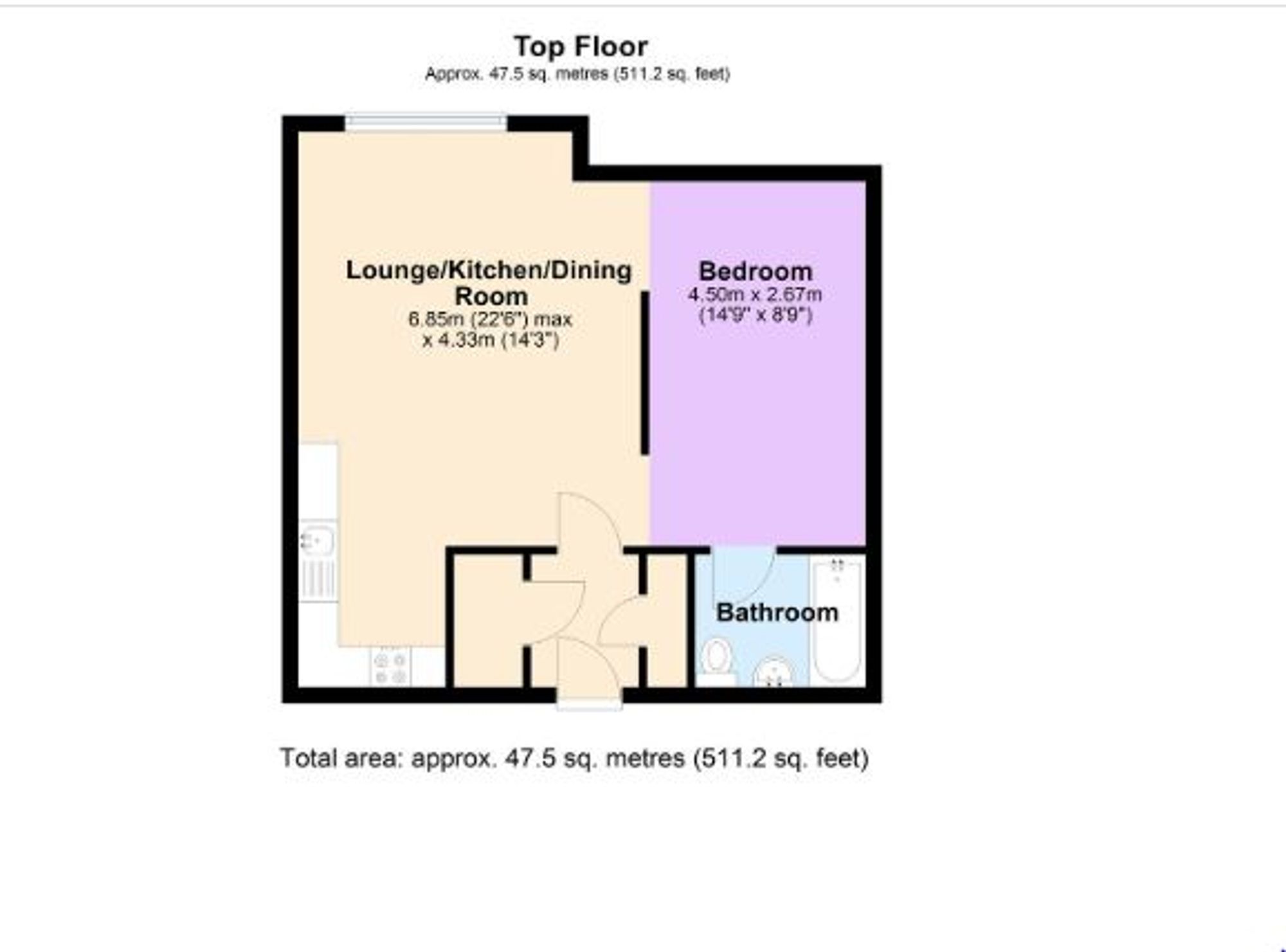 Apt 41, 32 George Street, Birmingham floorplan