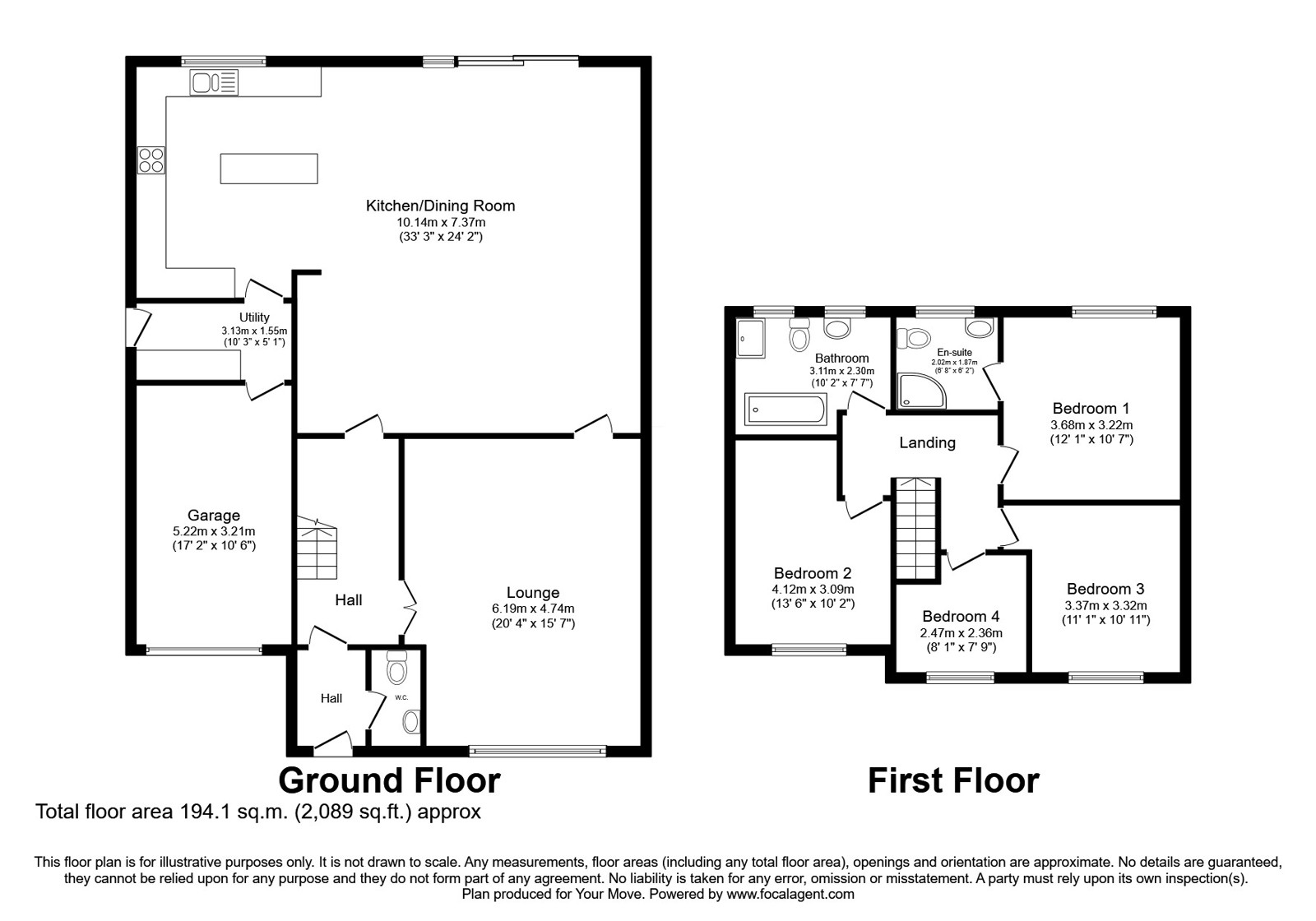 101, Richmond Drive, Wolverhampton floorplan