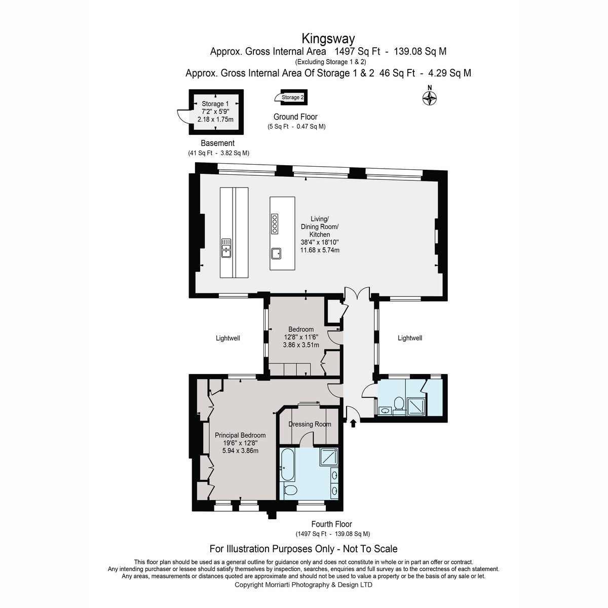 Flat Flat 4, 42, Kingsway, London floorplan