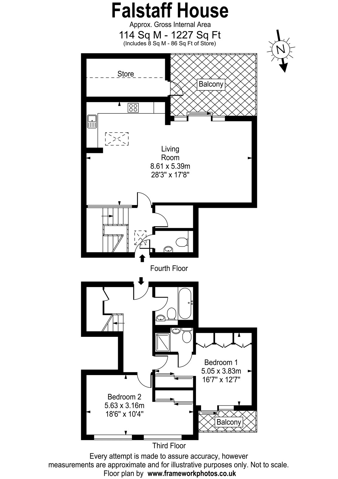 Falstaff House, Flat24, 6 Bardolph Road, Richmond floorplan