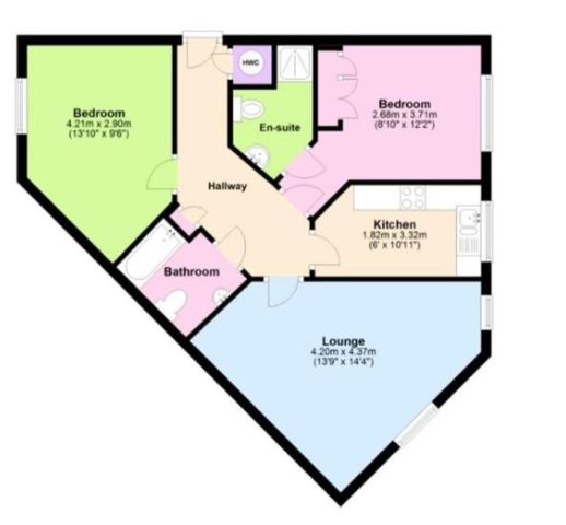 21, Hatherlow Court Greater Manchester, Westhoughton floorplan