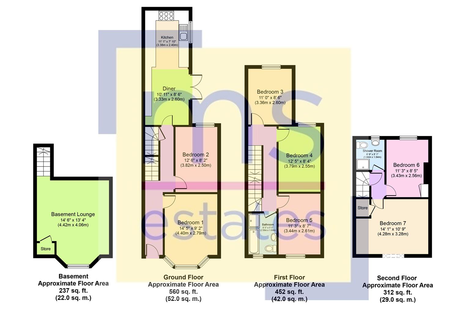 Kimbolton Avenue, Nottingham floorplan