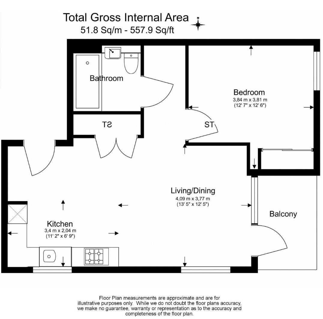 Flat 81, Tabbard Apartments, East Acton Lane, London floorplan