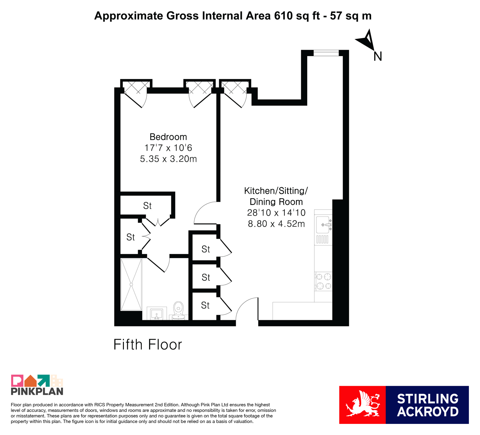 Apartment 5.7, The Levett Building, 50, Little Britain, London floorplan