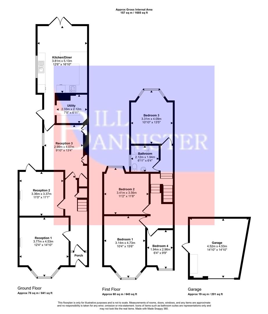 Dalhousie, 11, Park Road, Redruth floorplan
