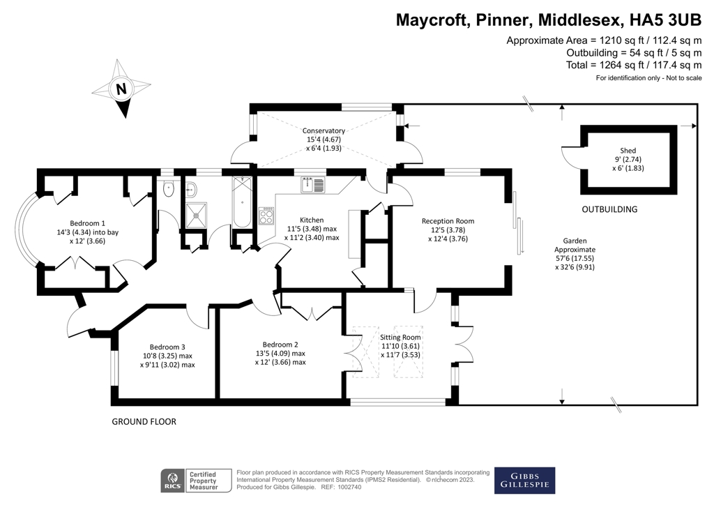 Maycroft, Pinner, Middlesex HA5, 3 bedroom bungalow for sale 65026187