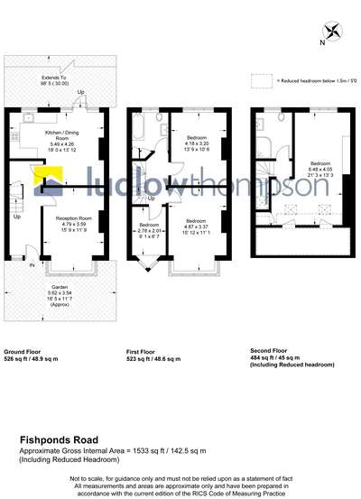 4 Bedrooms Terraced house to rent in Fishponds Road, London SW17