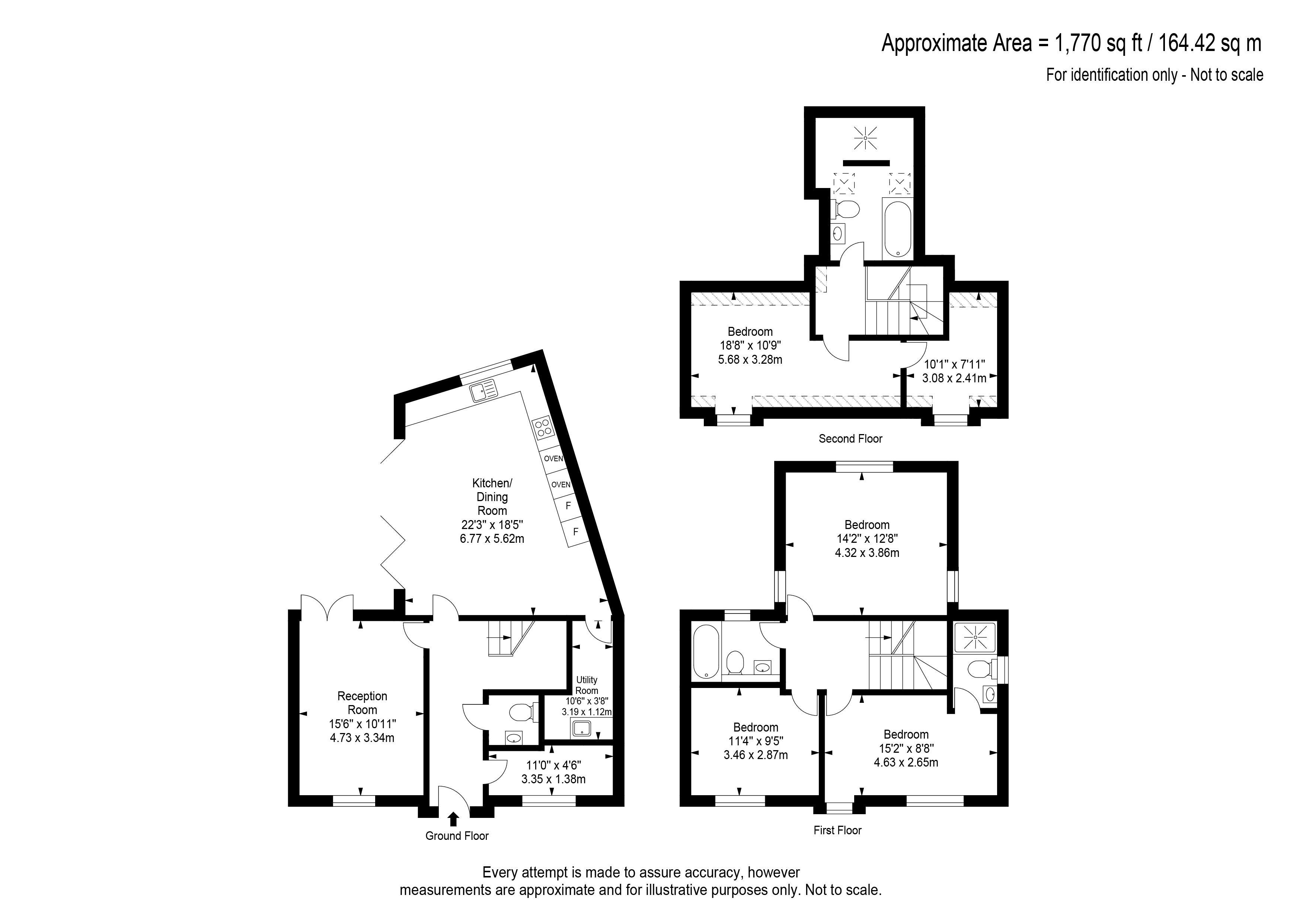 6, Otter Close, Chertsey floorplan