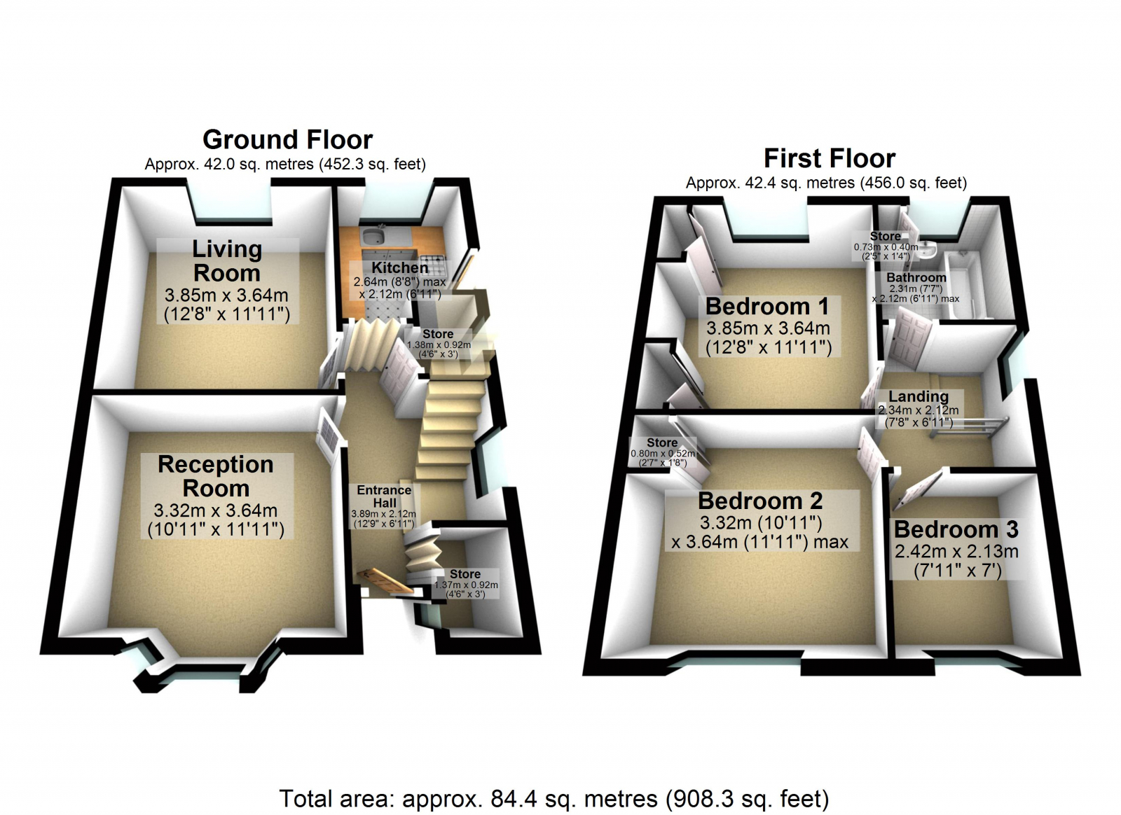 3 bed semidetached house for sale in Queen Street, Oadby, Leicester