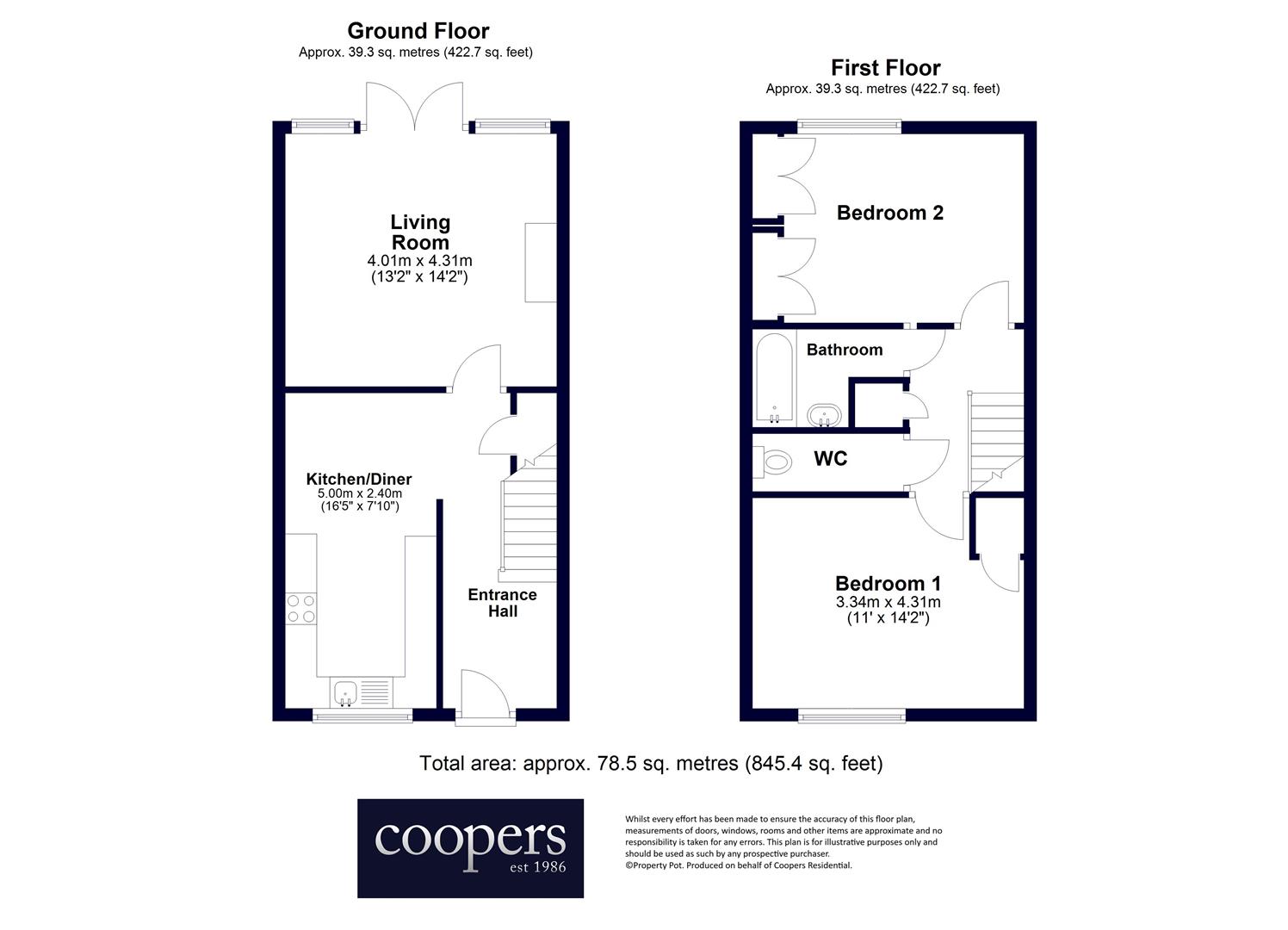 65, Augustine Road, Harrow floorplan