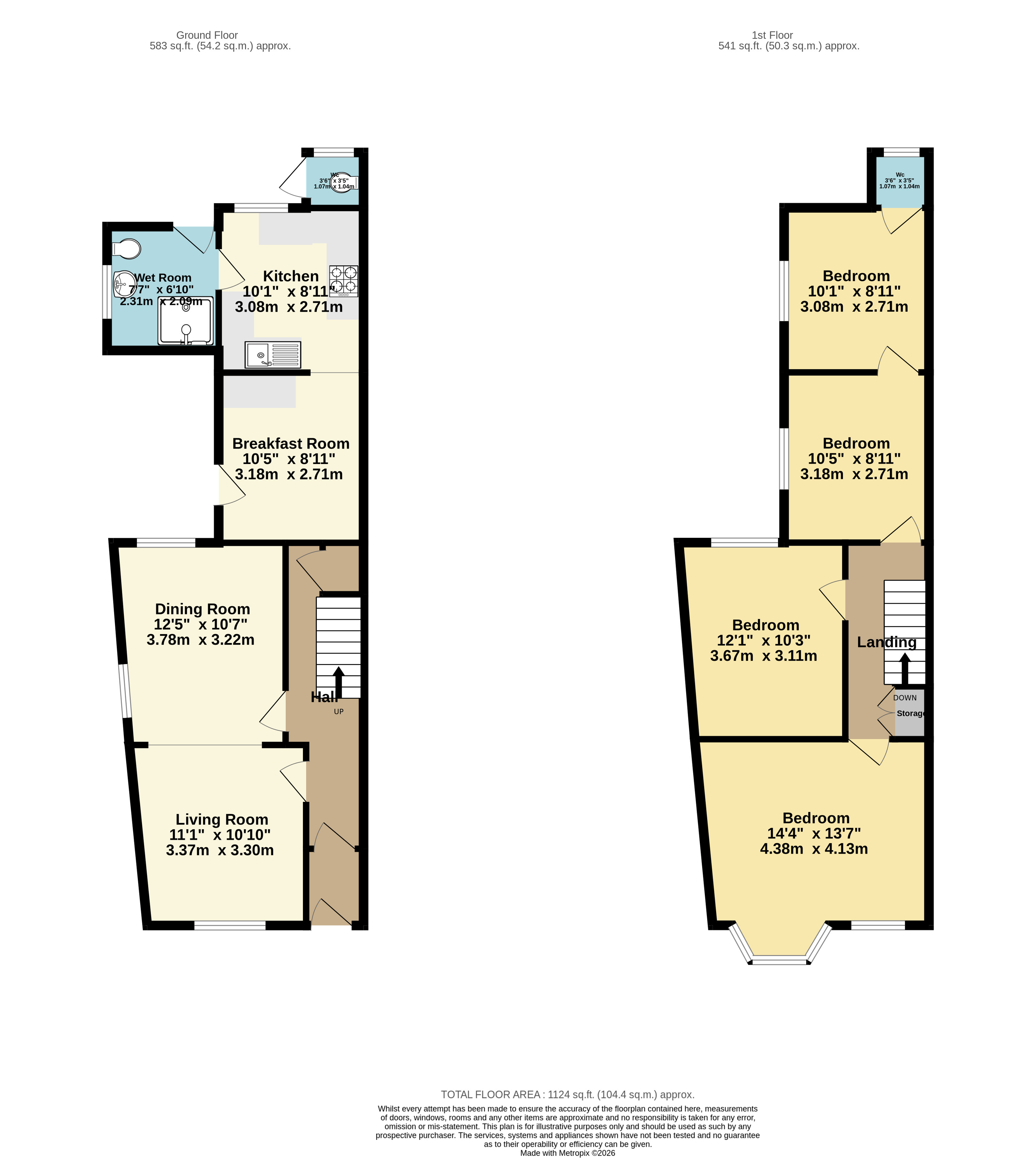 3, London Road, Bristol floorplan