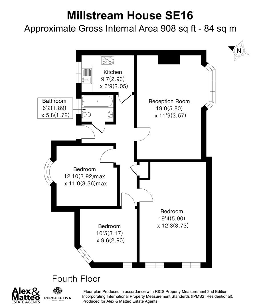 16 Millstream House, Jamaica Road, London floorplan
