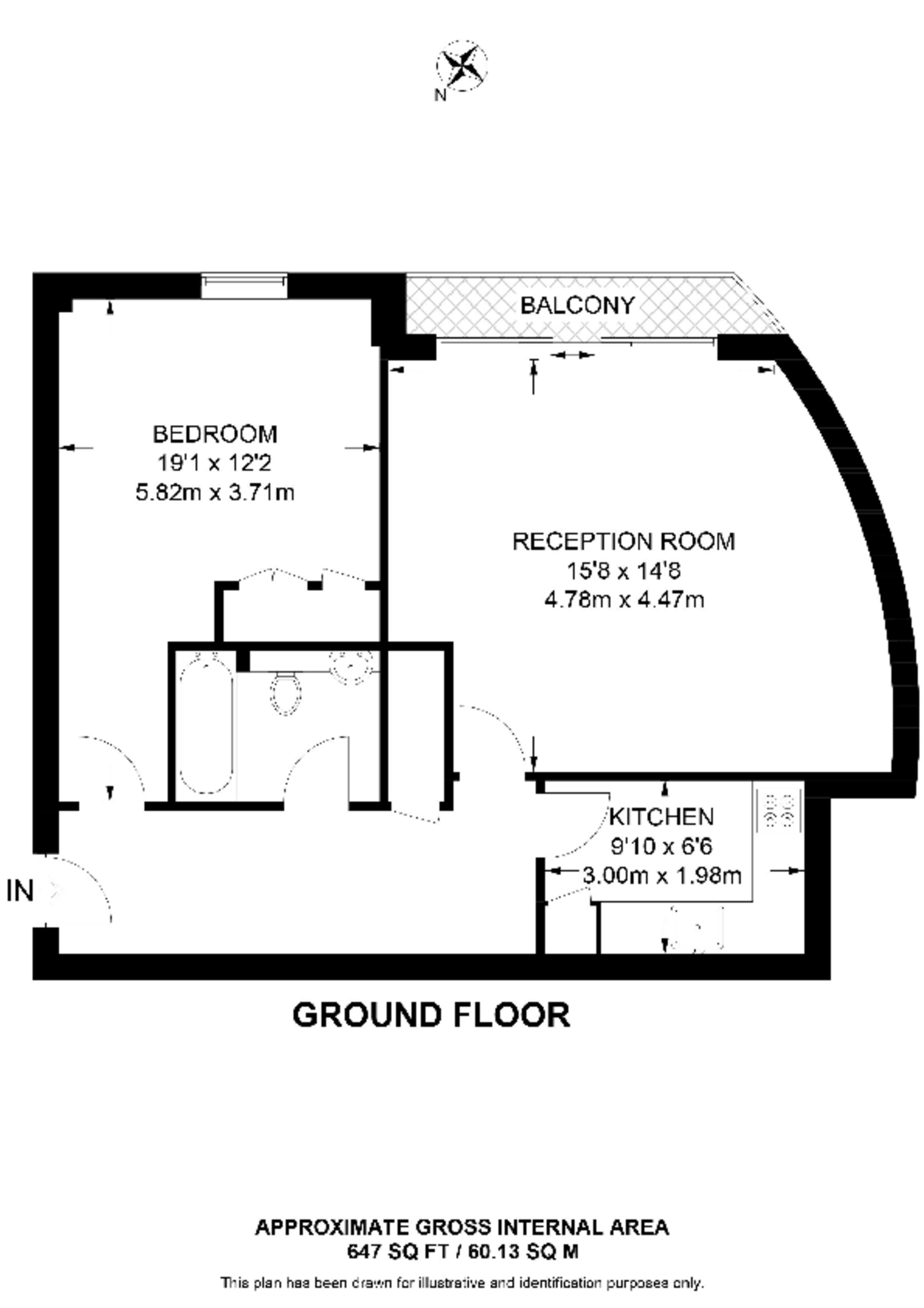 Antilles Bay Apartments, Canary Wharf floorplan