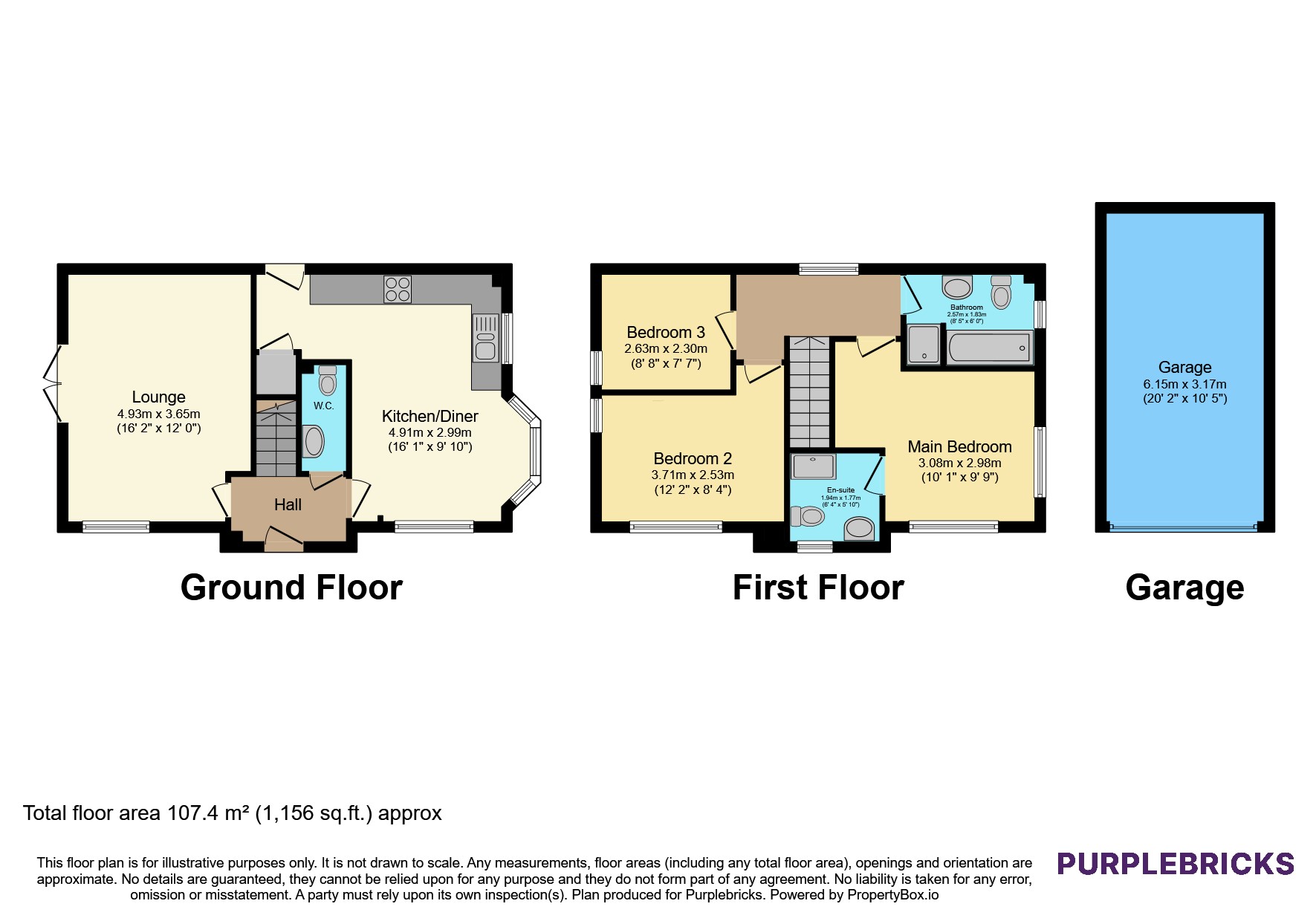 25, Queen Elizabeth Drive, Consett floorplan