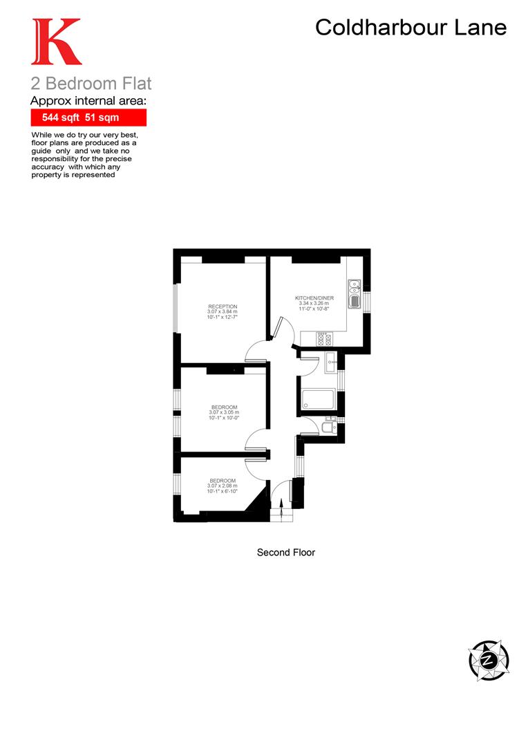 5 Loughborough Mansions, Coldharbour Lane, Brixton floorplan