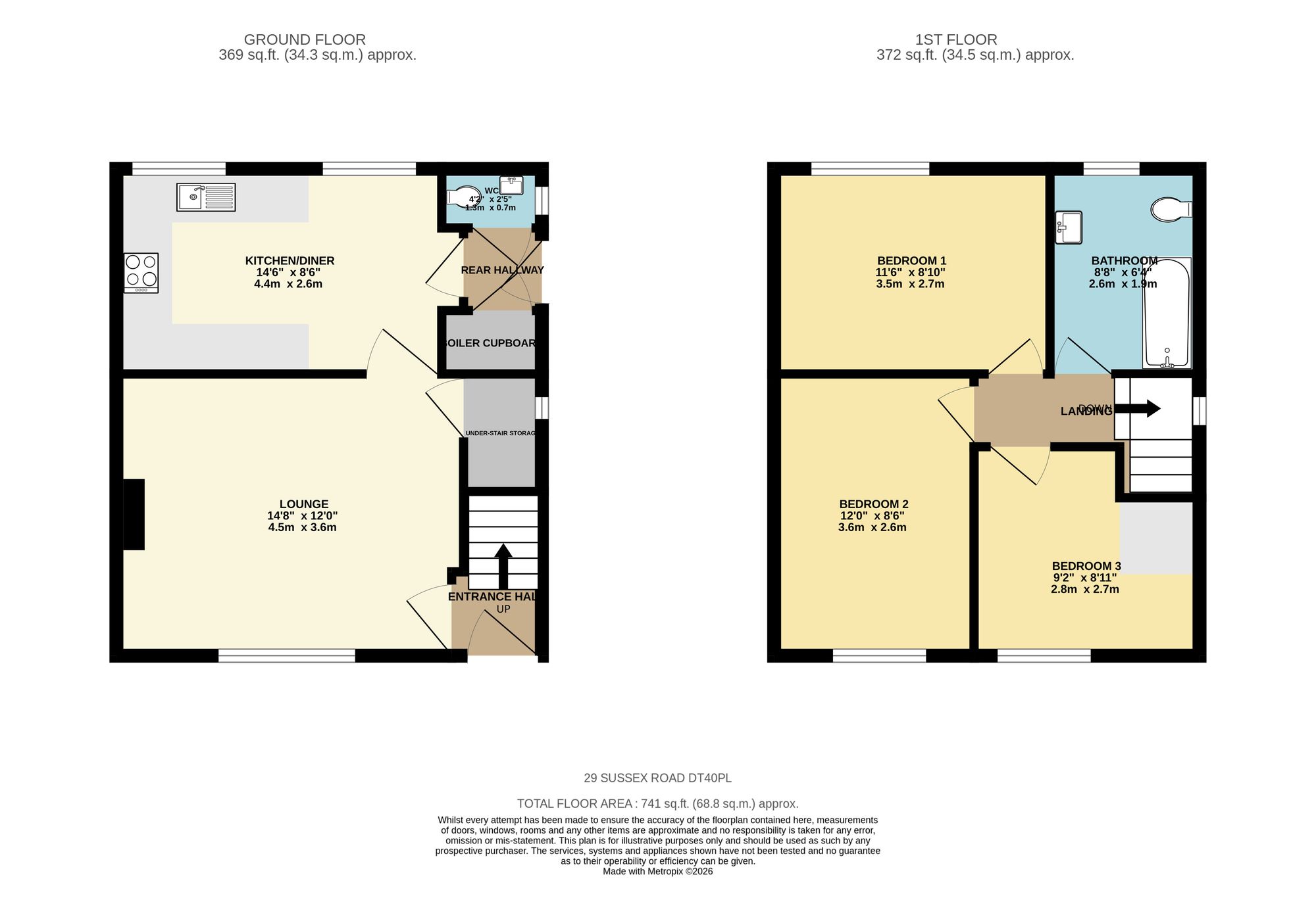 29 Sussex Road, Weymouth floorplan
