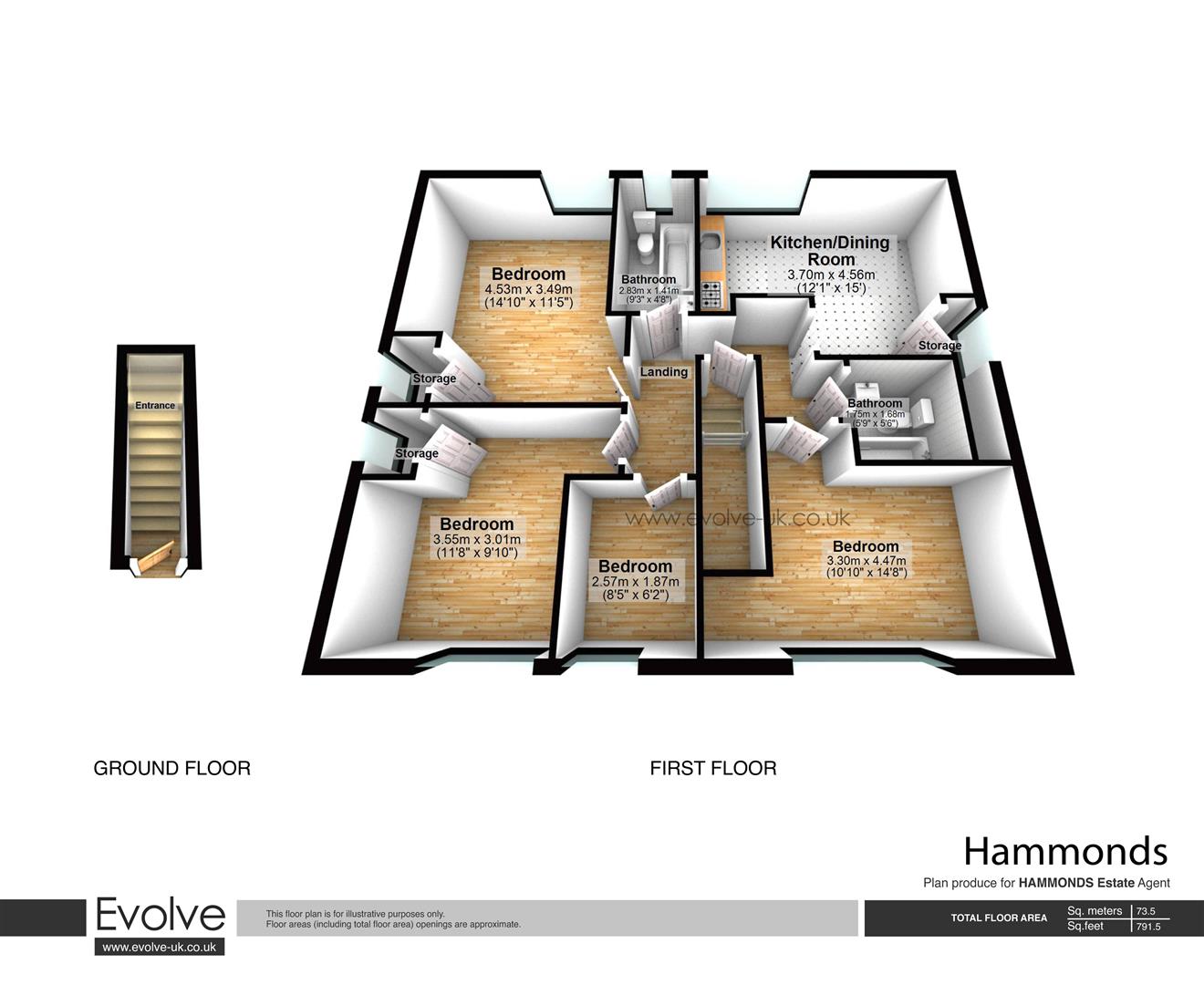 Flat 6 Elizabeth Frye House, 585 Barking Road, London floorplan