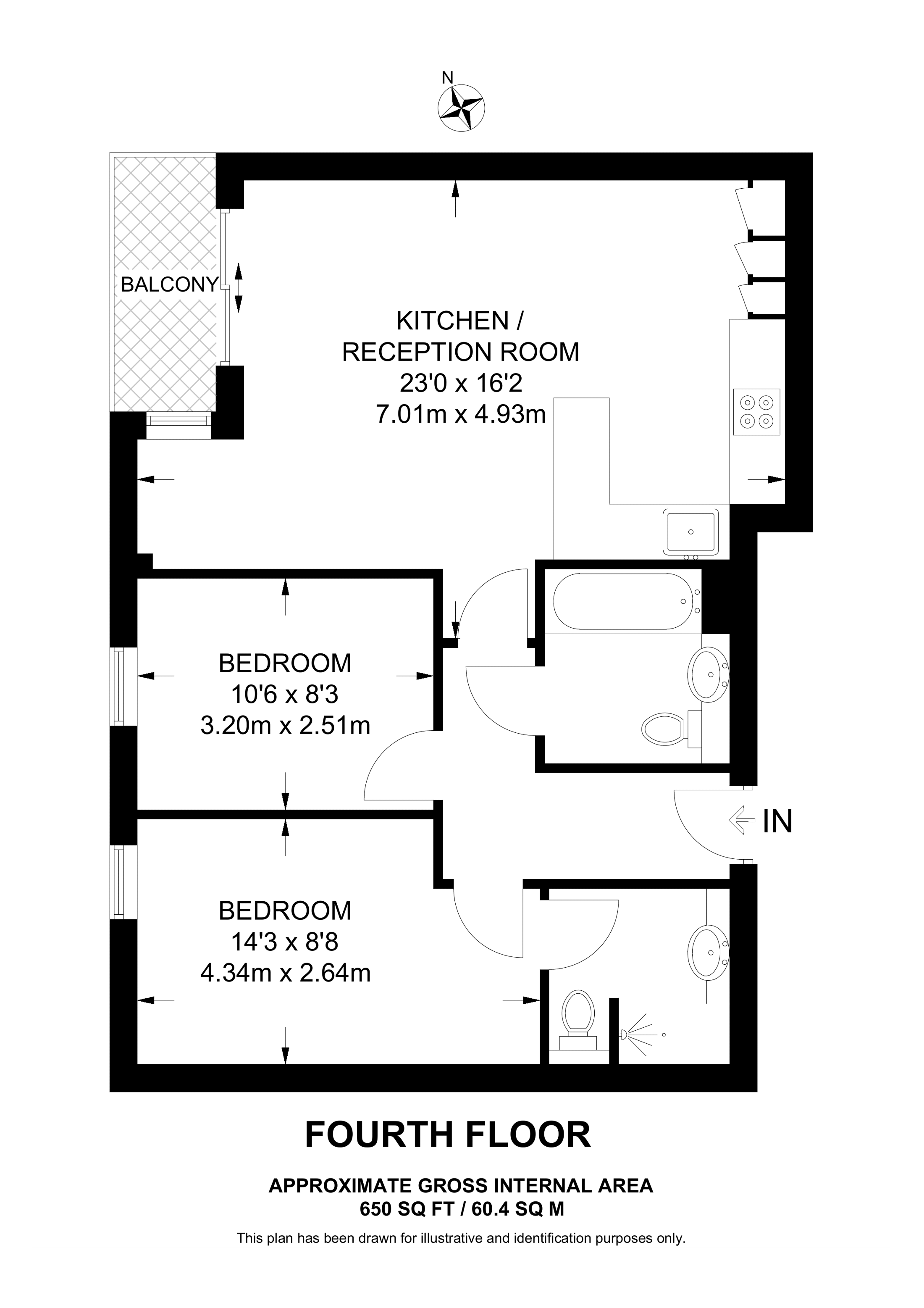 Bailey House, Woolwich floorplan