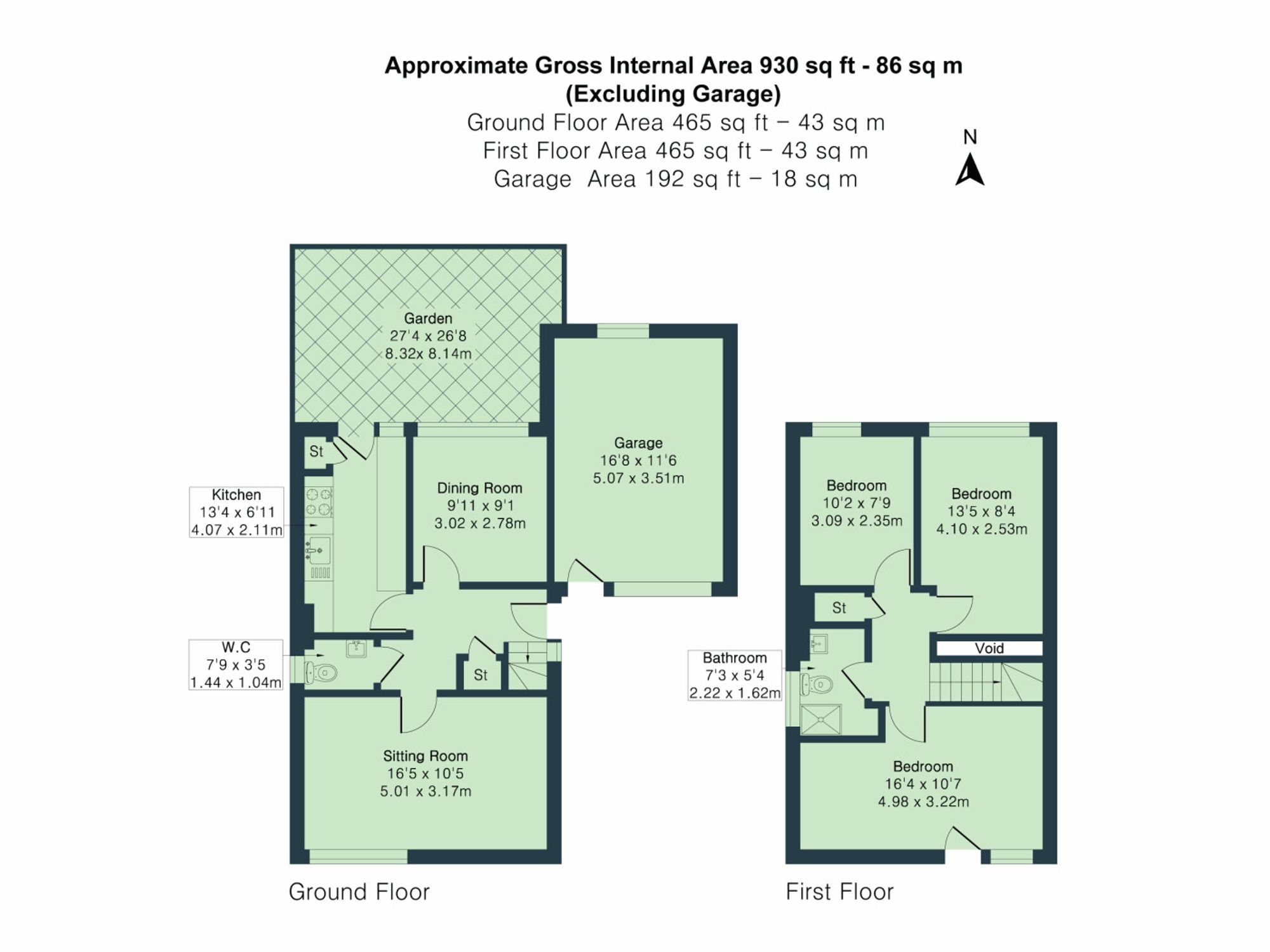9 Birch Road, Oxford floorplan