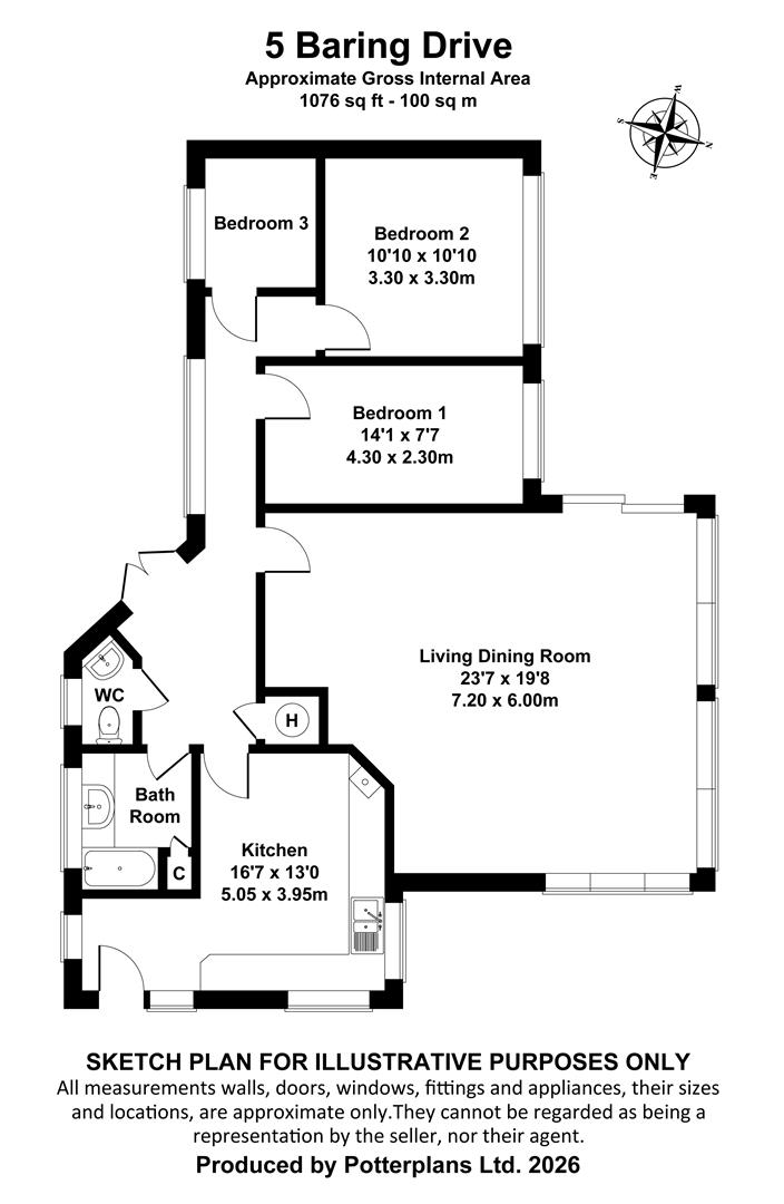 5, Baring Drive, Cowes floorplan
