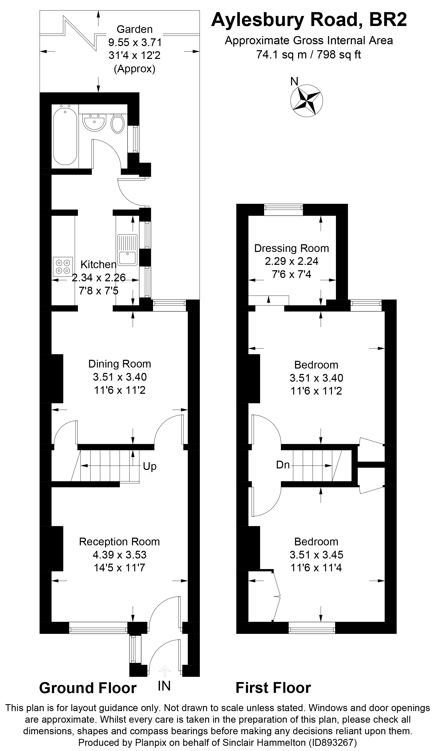 Aylesbury Road, Bromley, Kent BR2, 3 bedroom terraced house for sale