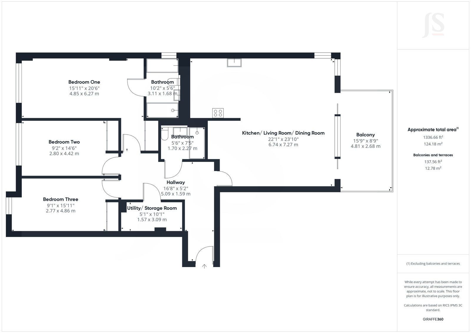 26,Apartment 21, Calista, West Parade, Worthing floorplan