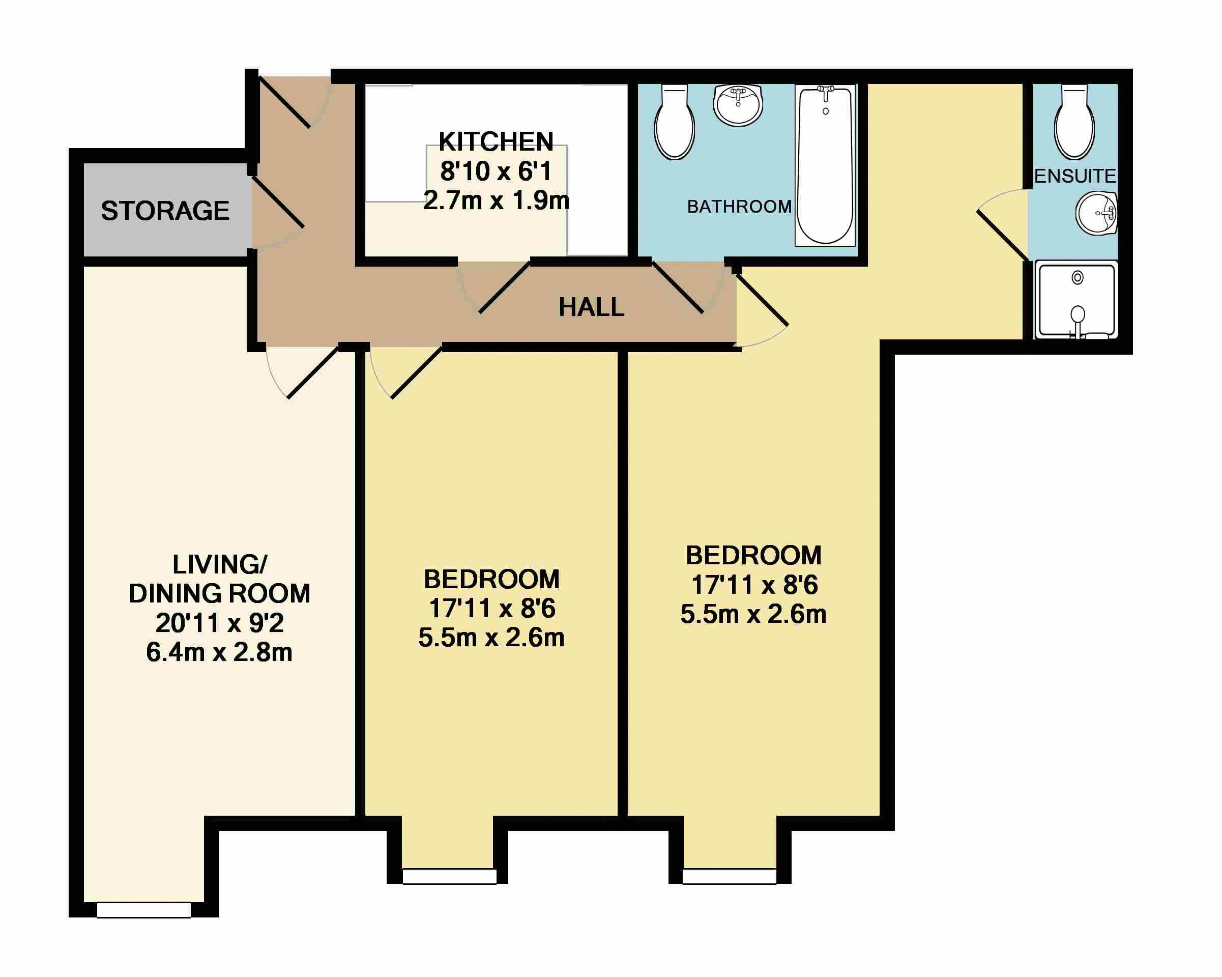 2 Bedrooms Flat for sale in Perry Street, Crayford, Dartford DA1