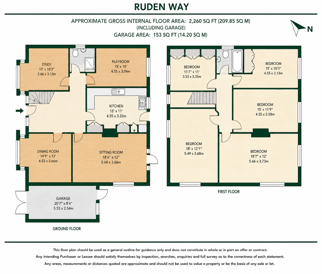 48, Ruden Way, Epsom Downs floorplan